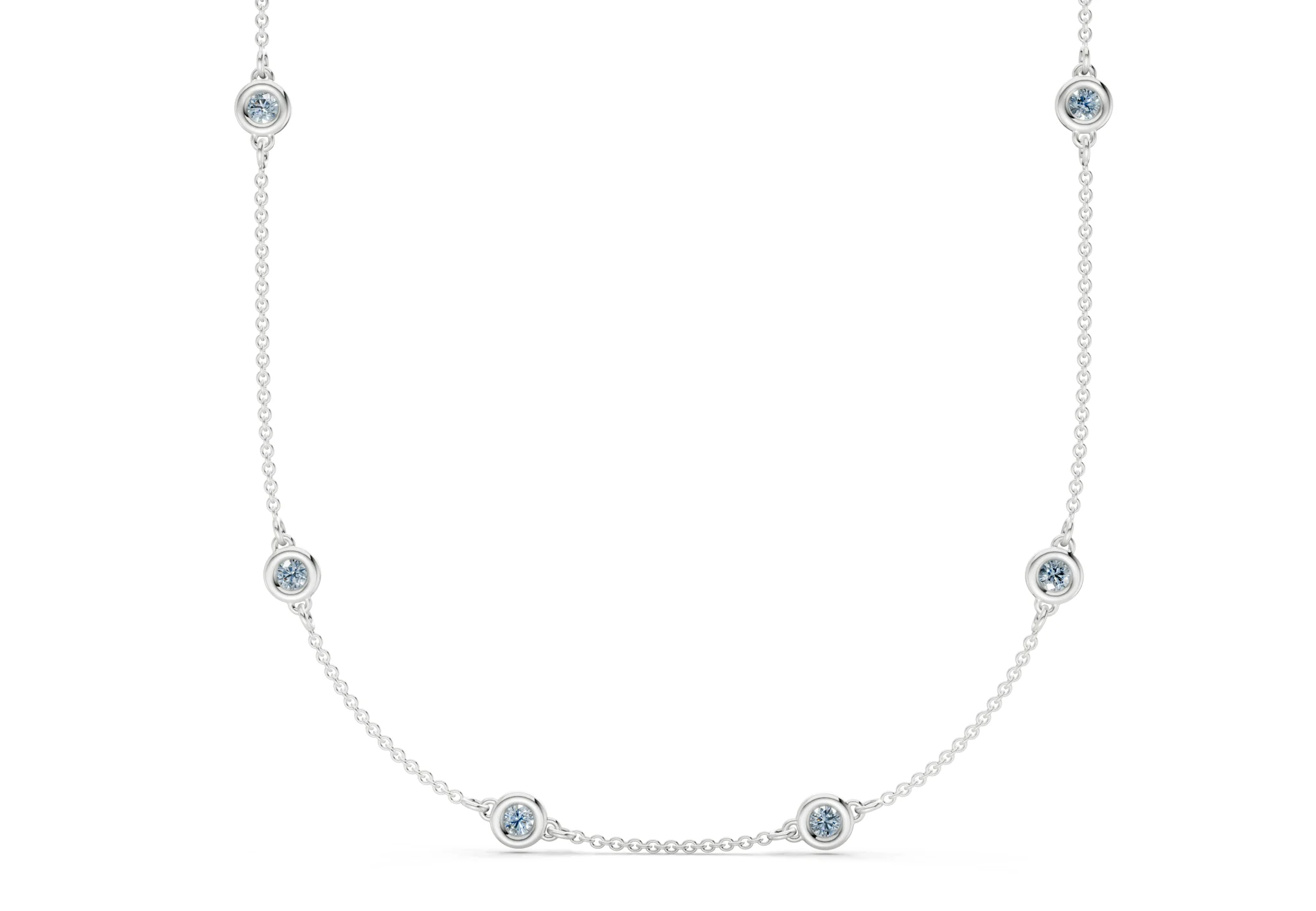 Harmony Blue Diamond Stationed Necklace 2½ Carat Total Wt. - Image 8
