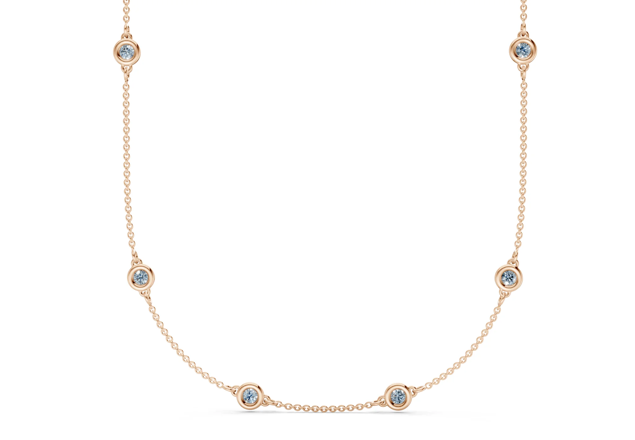 Harmony Blue Diamond Stationed Necklace 3½ Carat Total Wt. - Image 5