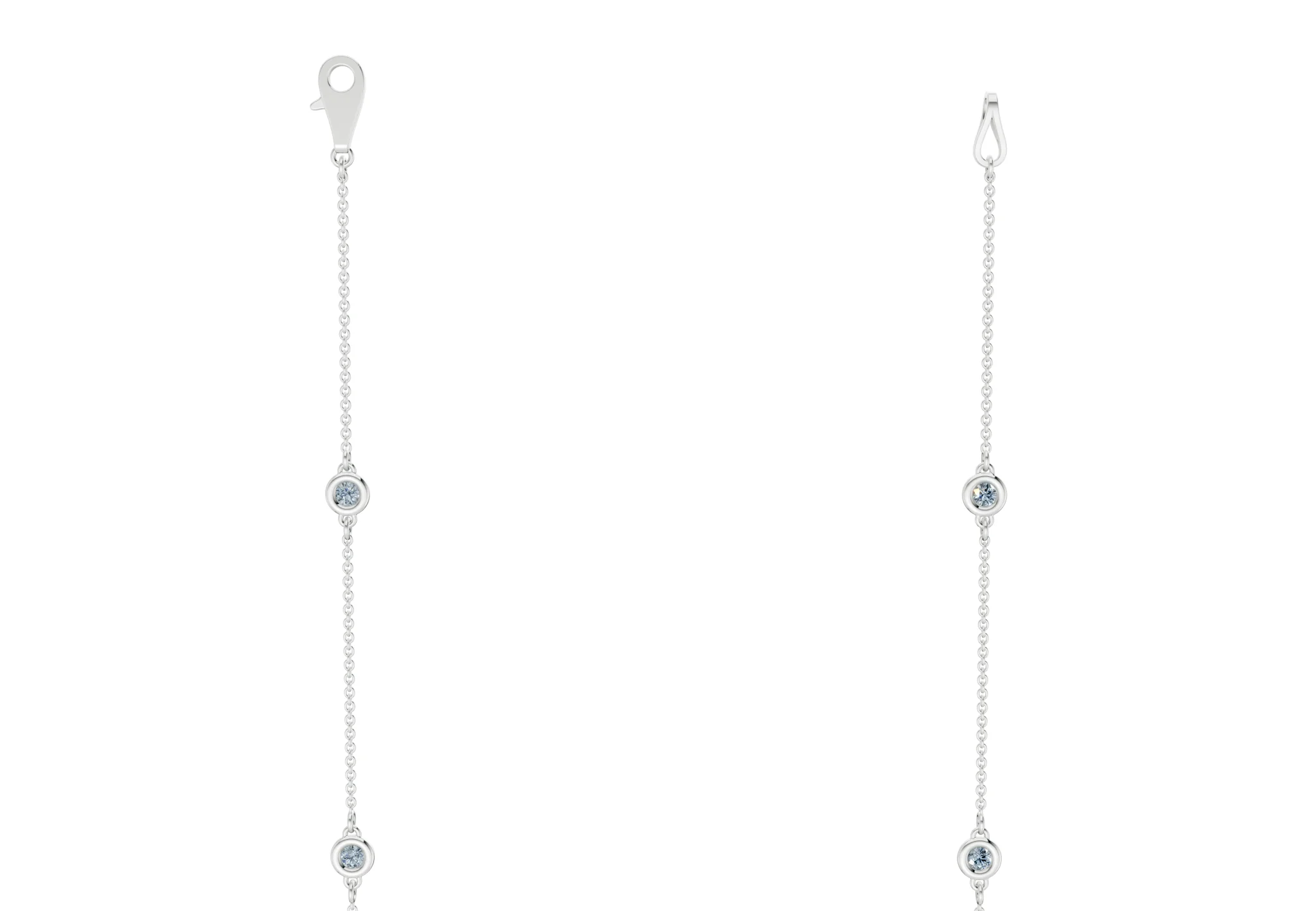 Harmony Blue Diamond Stationed Necklace ½ Carat Total Wt. - Image 9