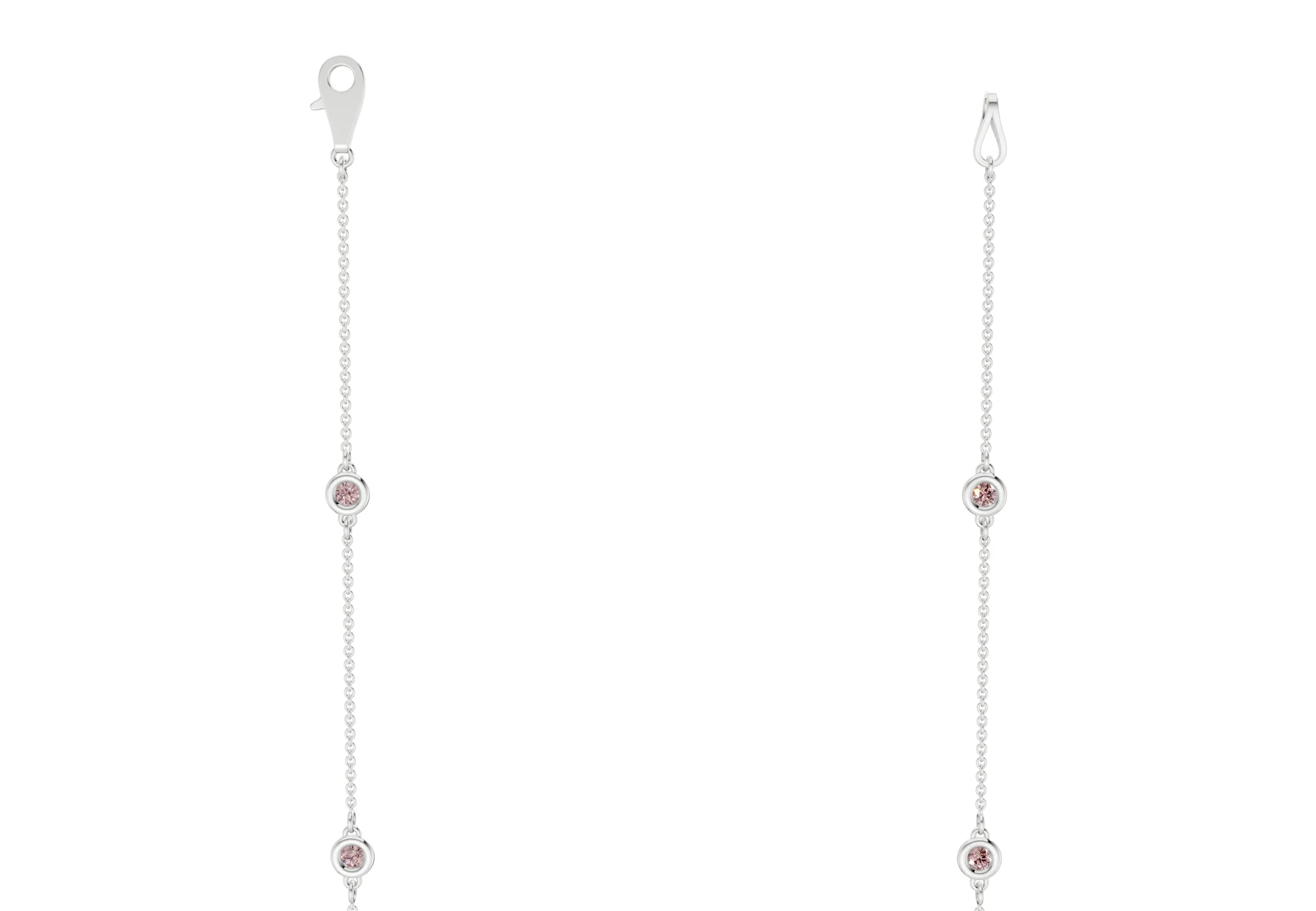 Harmony Pink Diamond Stationed Necklace 1½ Carat Total Wt. - Image 9