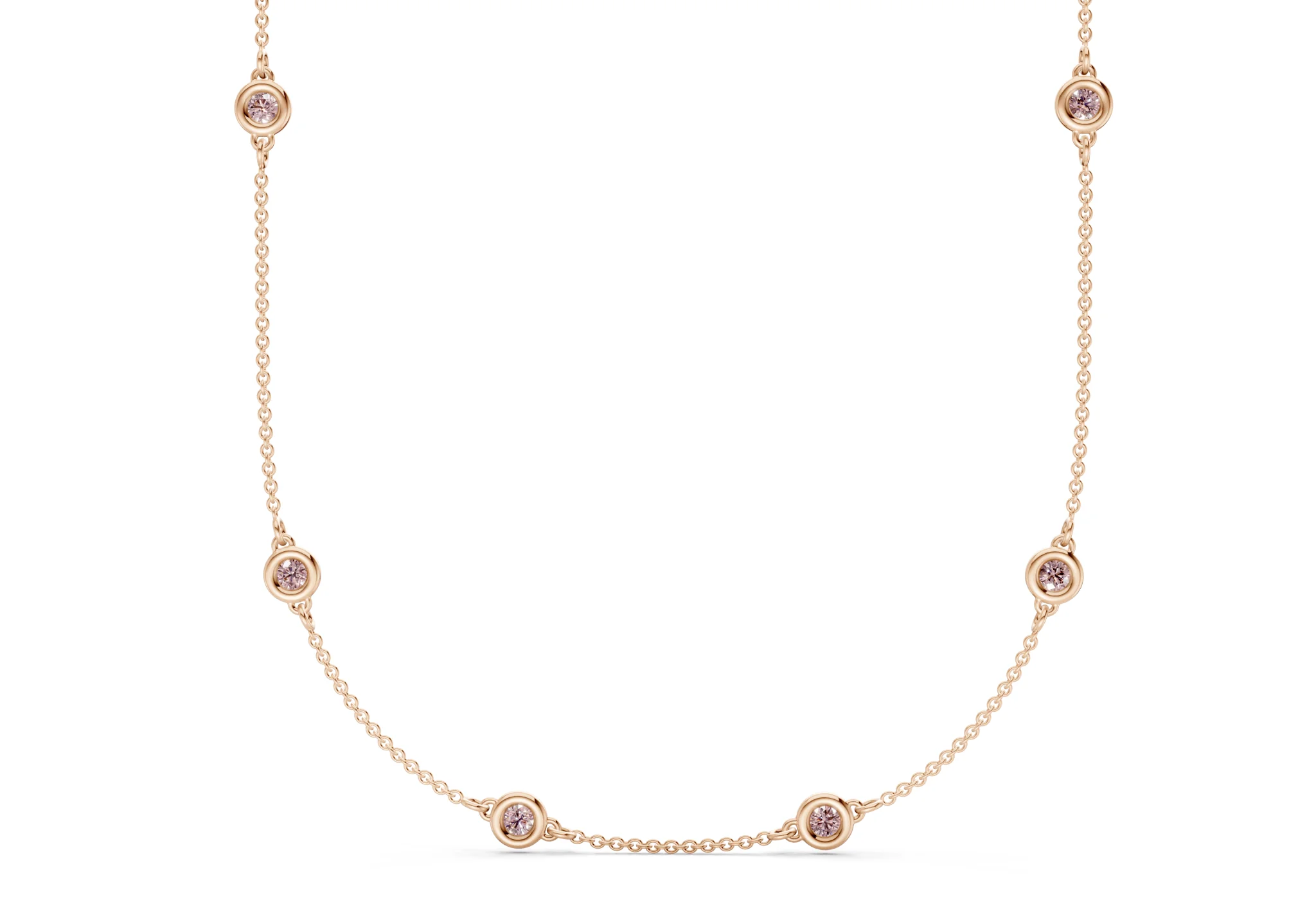 Harmony Pink Diamond Stationed Necklace 2½ Carat Total Wt. - Image 5