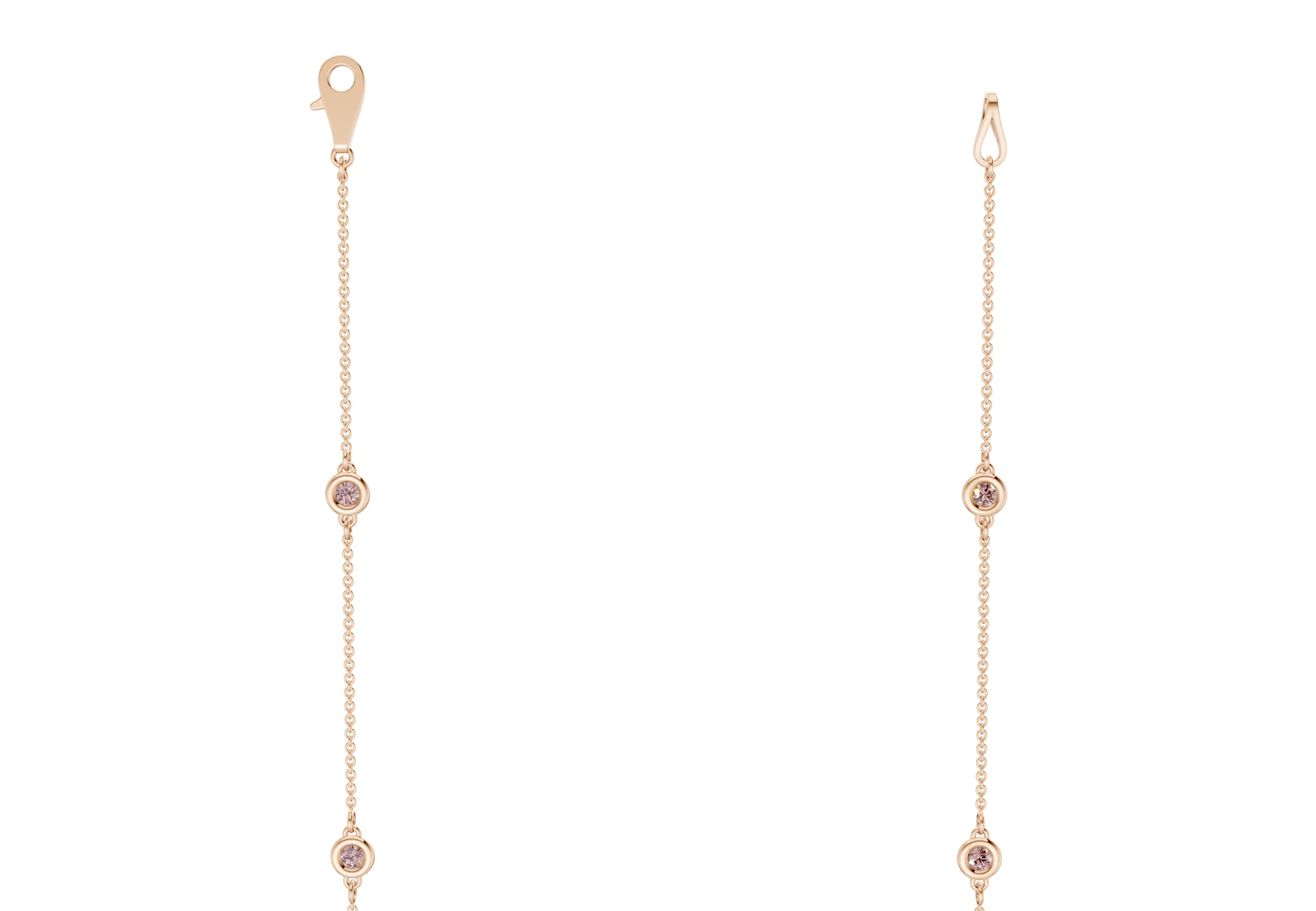 Harmony Pink Diamond Stationed Necklace ½ Carat Total Wt. - Image 6