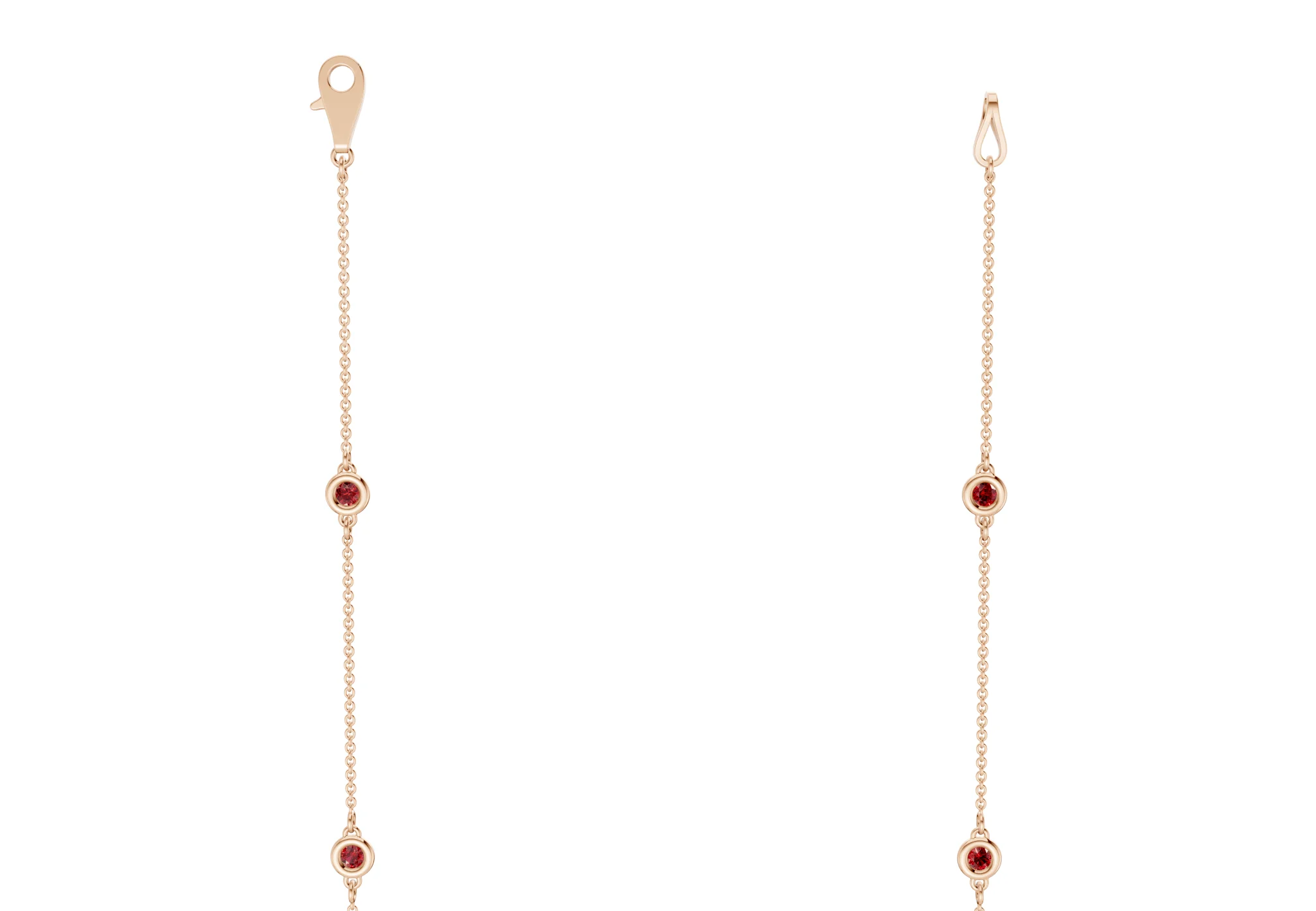 Harmony Ruby Gemstone Stationed Necklace 1½ Carat Total Wt. - Image 6