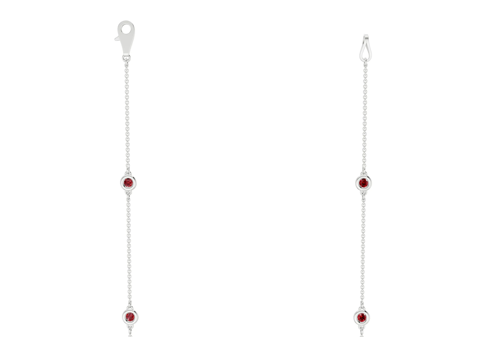 Harmony Ruby Gemstone Stationed Necklace 2½ Carat Total Wt. - Image 9