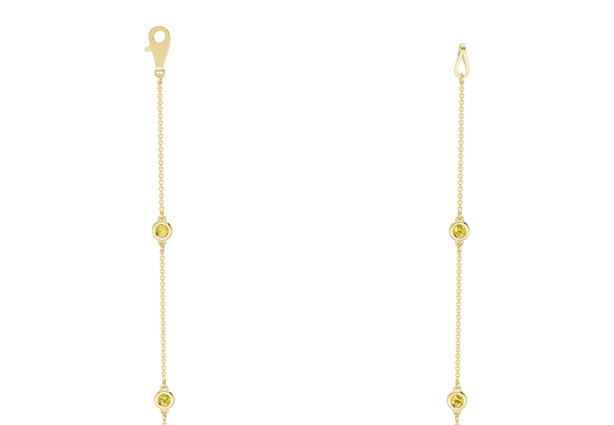 Harmony Yellow Diamond Stationed Necklace 1½ Carat Total Wt. - Image 3