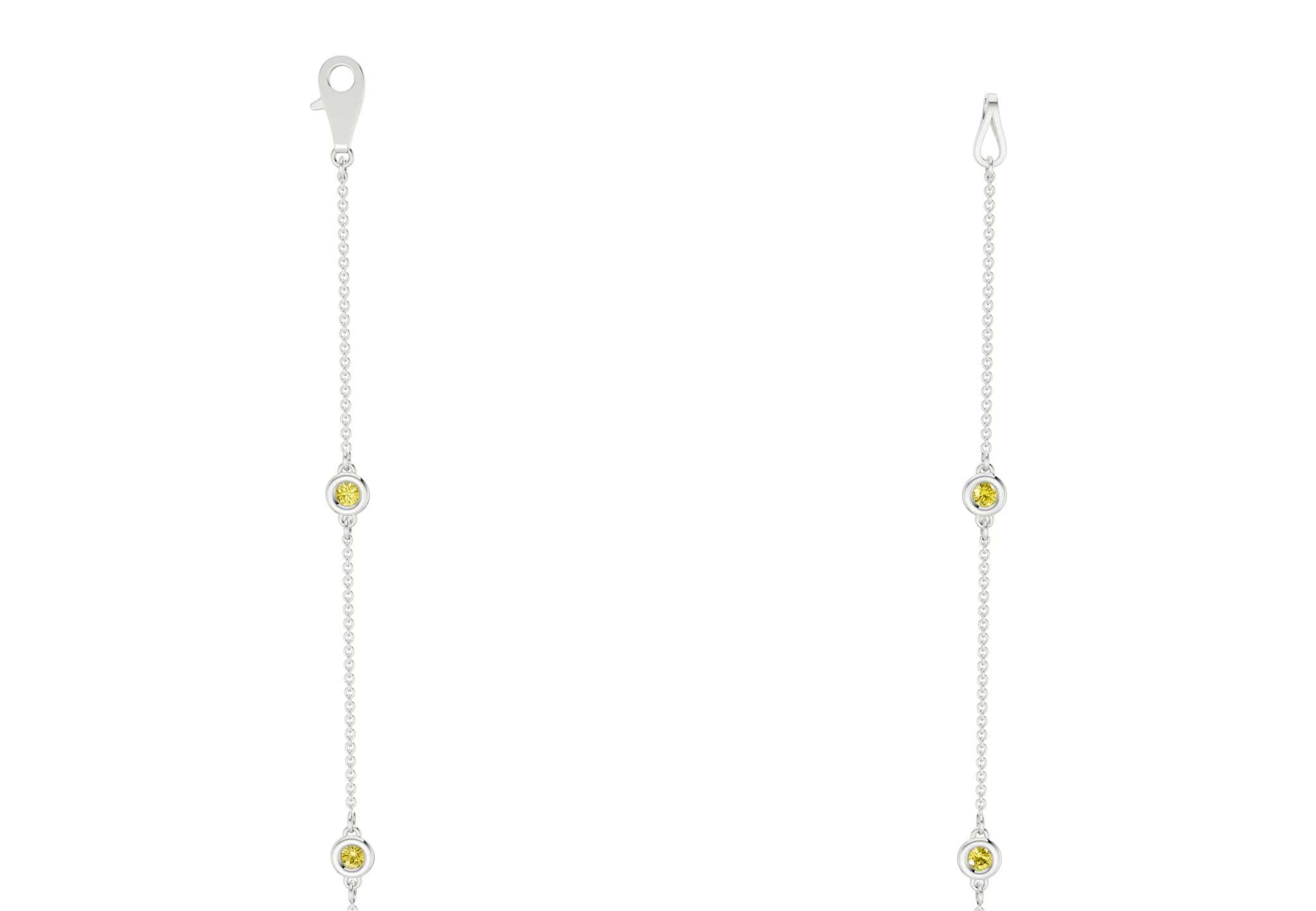 Harmony Yellow Diamond Stationed Necklace ½ Carat Total Wt. - Image 9