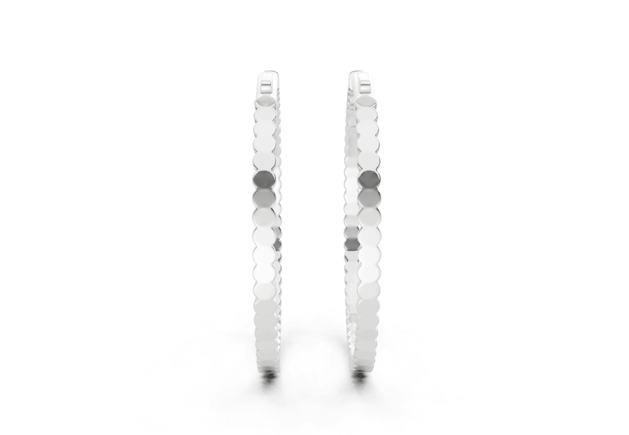 Elegant Inside-Out Diamond Hoop - Image 11