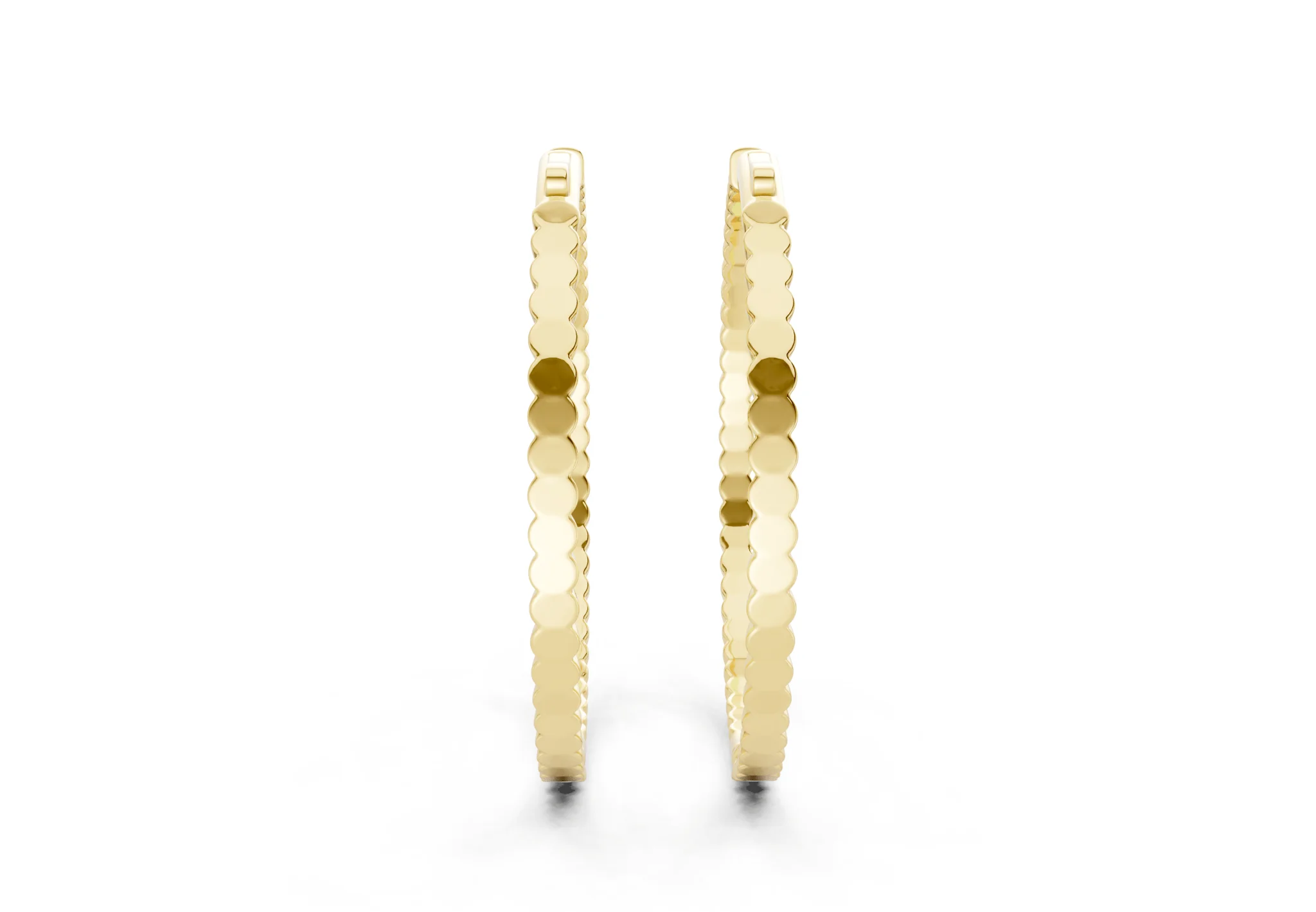 Elegant Inside-Out Diamond Hoop - Image 3