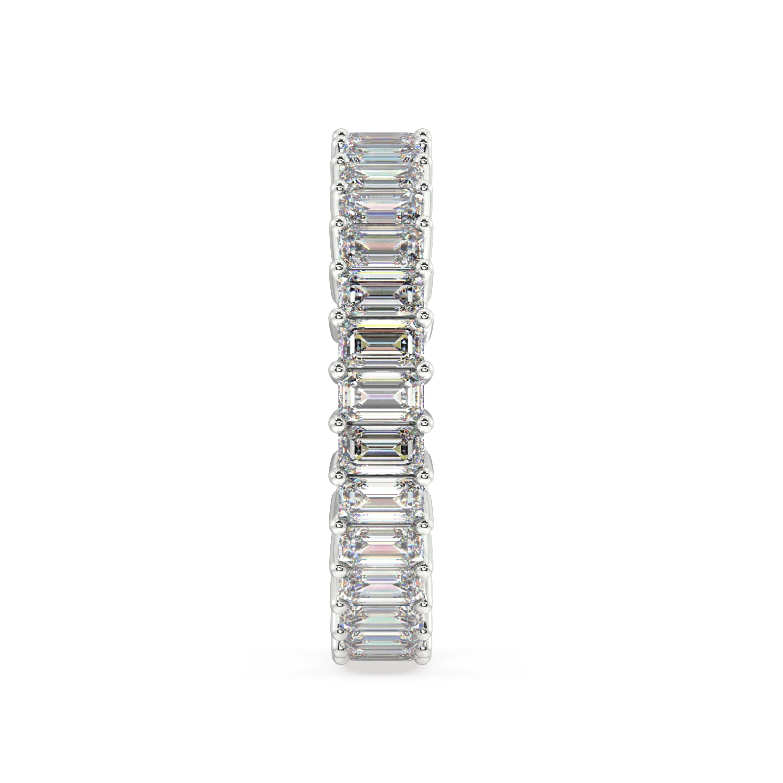 Melrose Emerald Classic Eternity Bands - 3ct - Image 14