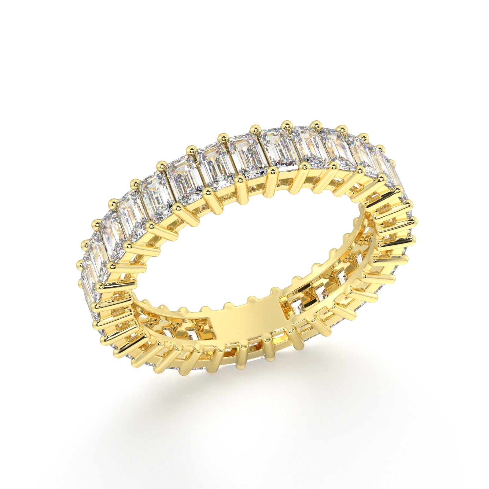 Melrose Emerald Classic Eternity Bands - 3ct - Image 2