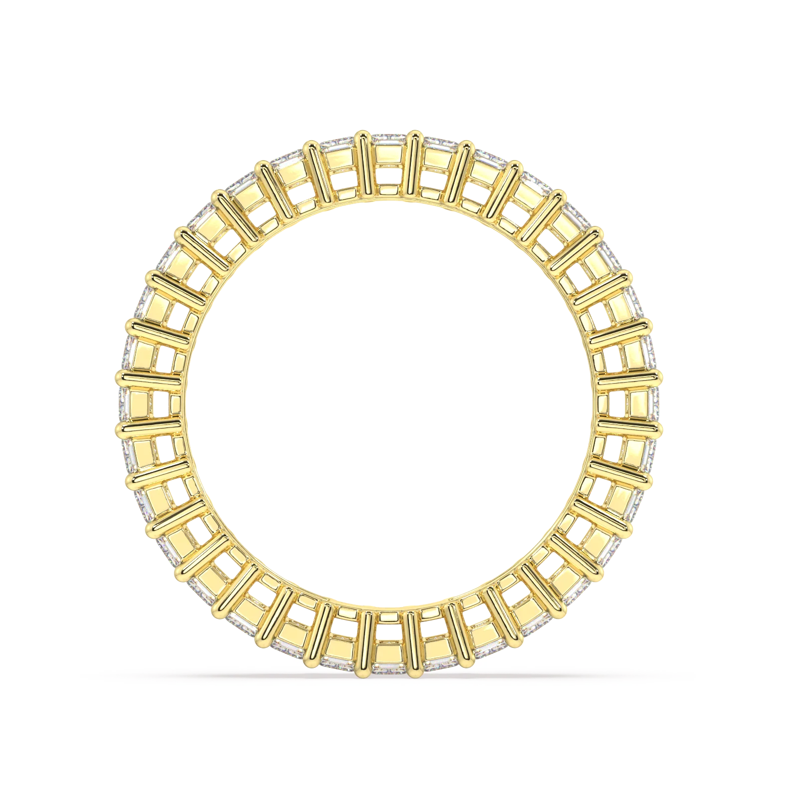 Melrose Emerald Classic Eternity Bands - 3ct - Image 3
