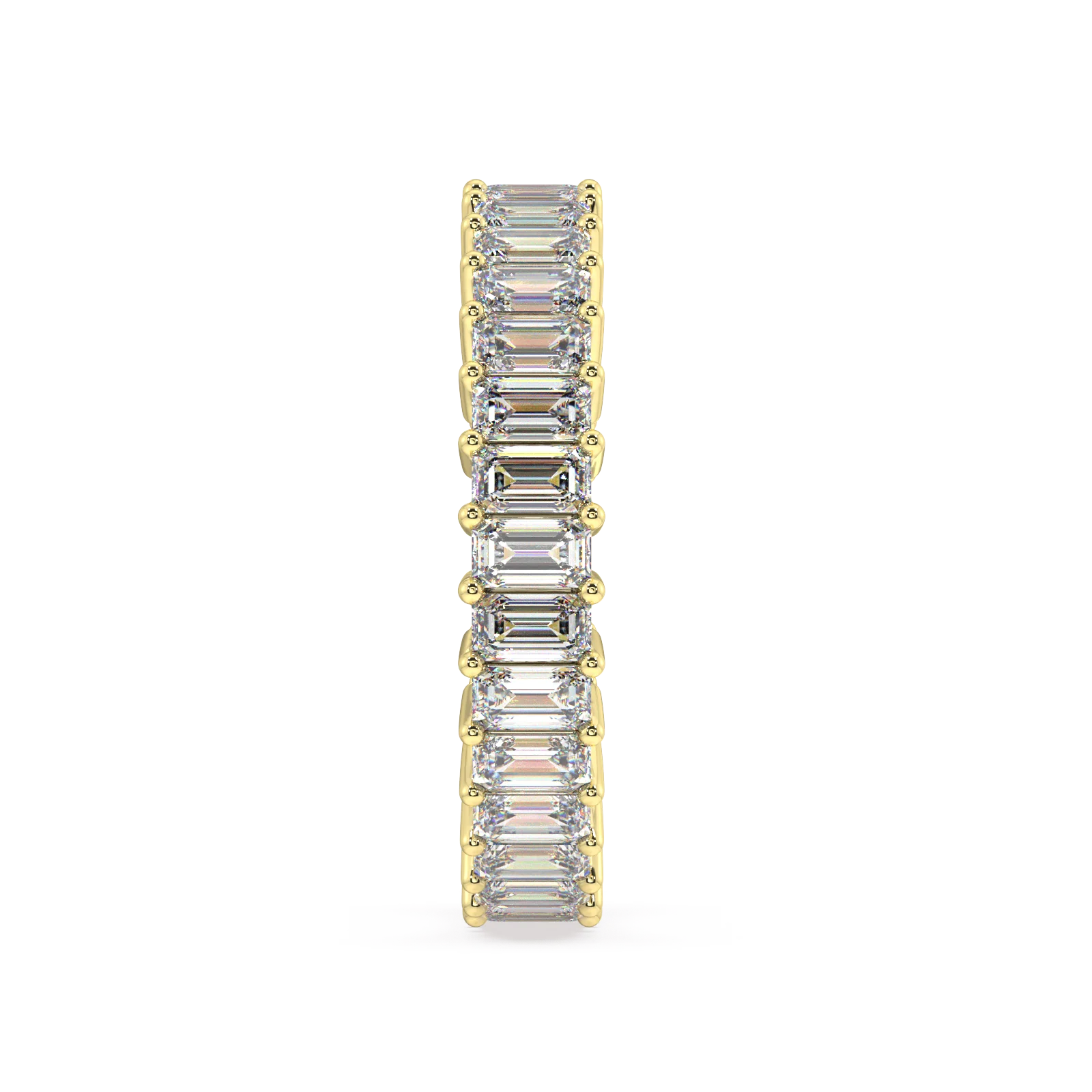 Melrose Emerald Classic Eternity Bands - 3ct - Image 4