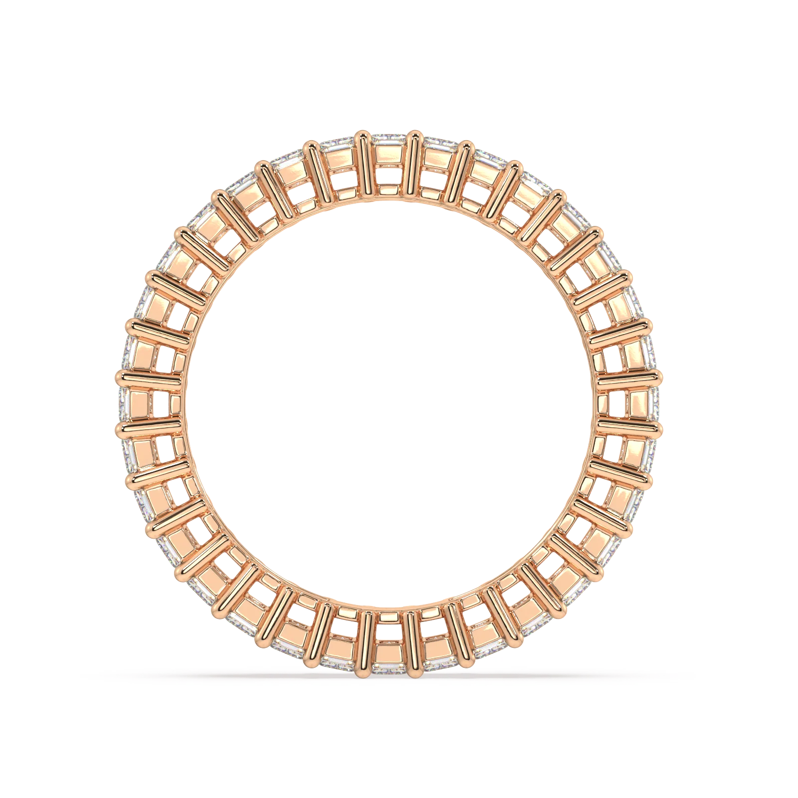 Melrose Emerald Classic Eternity Bands - 3ct - Image 8