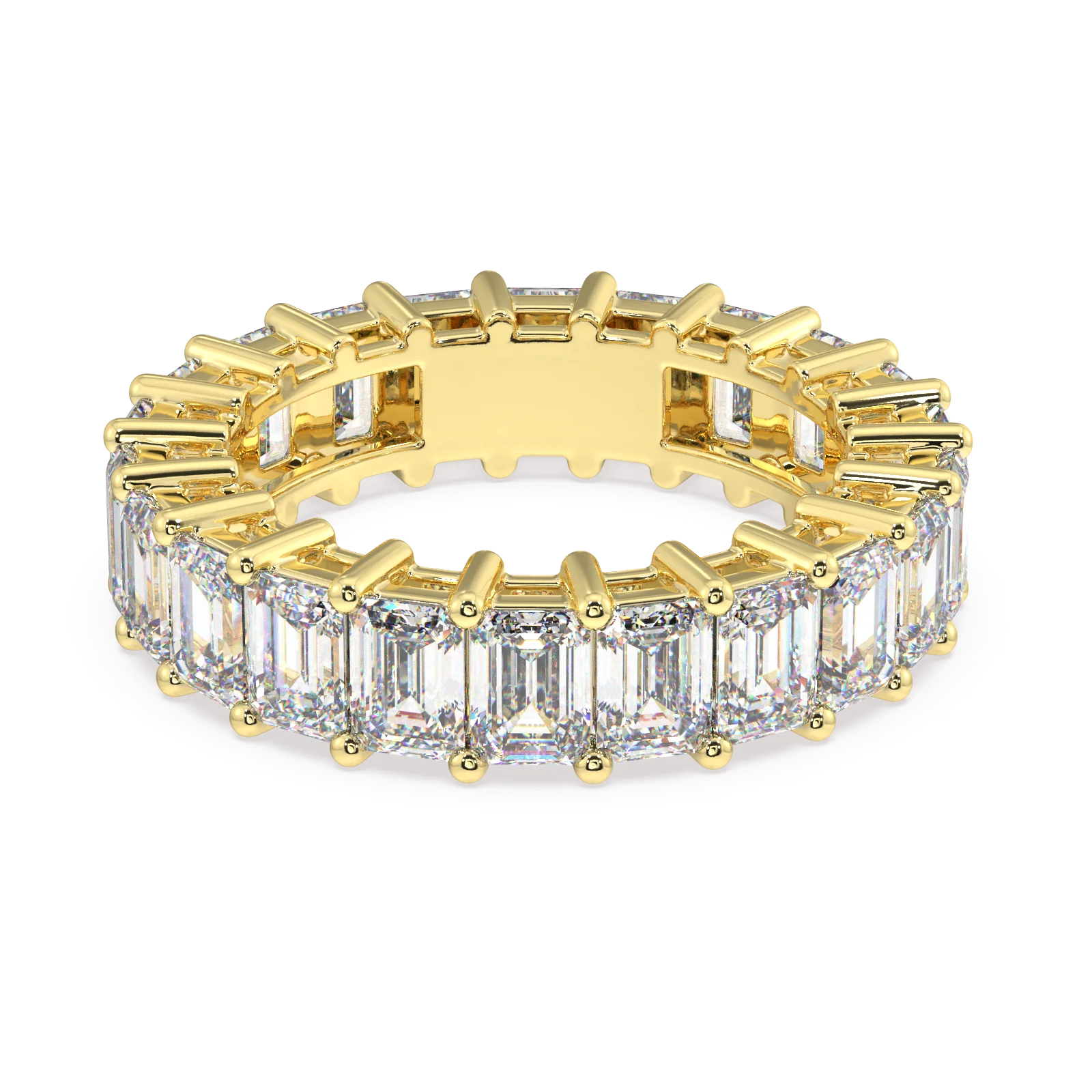 Melrose Emerald Classic Eternity Bands - 6ct