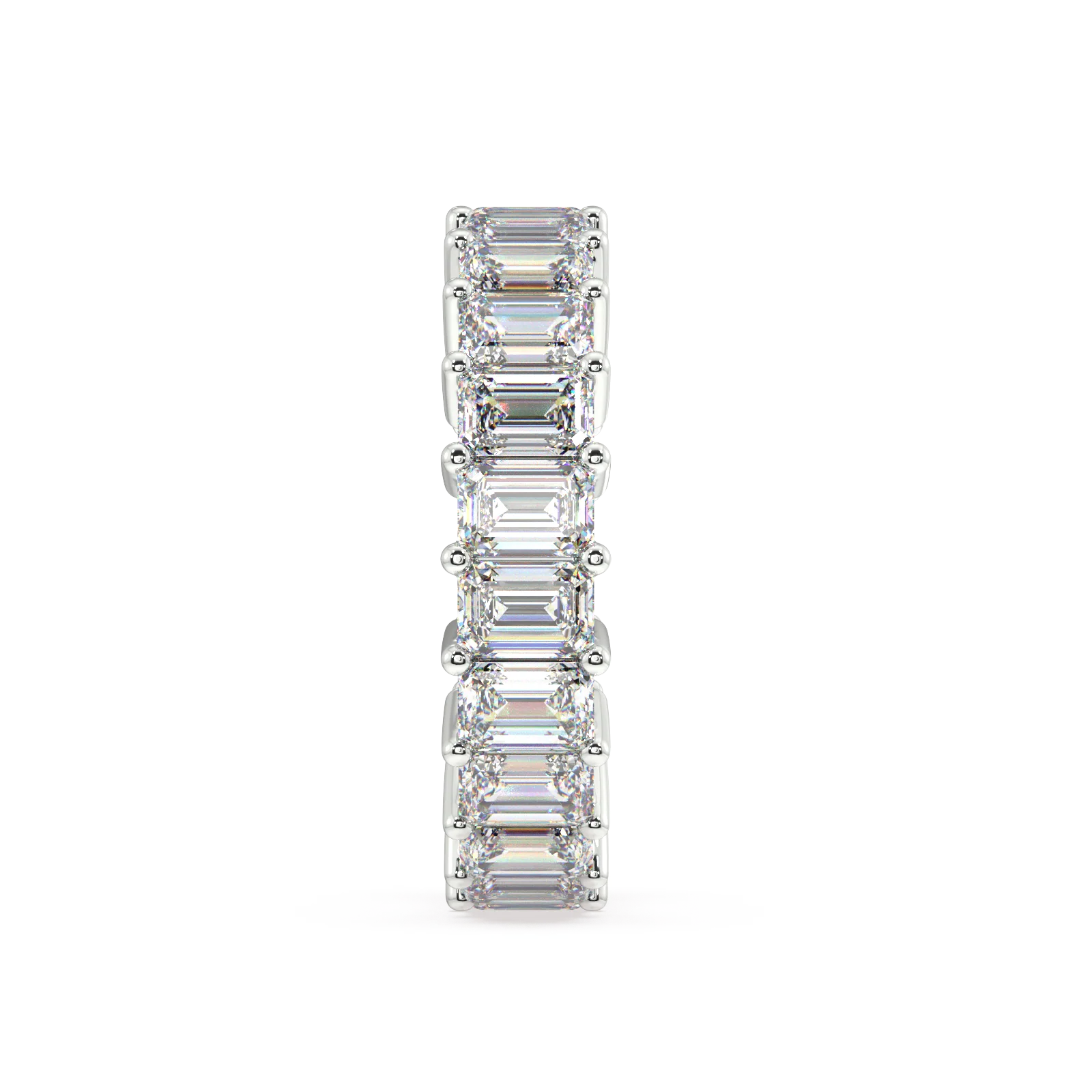 Melrose Emerald Classic Eternity Bands - 6ct - Image 14