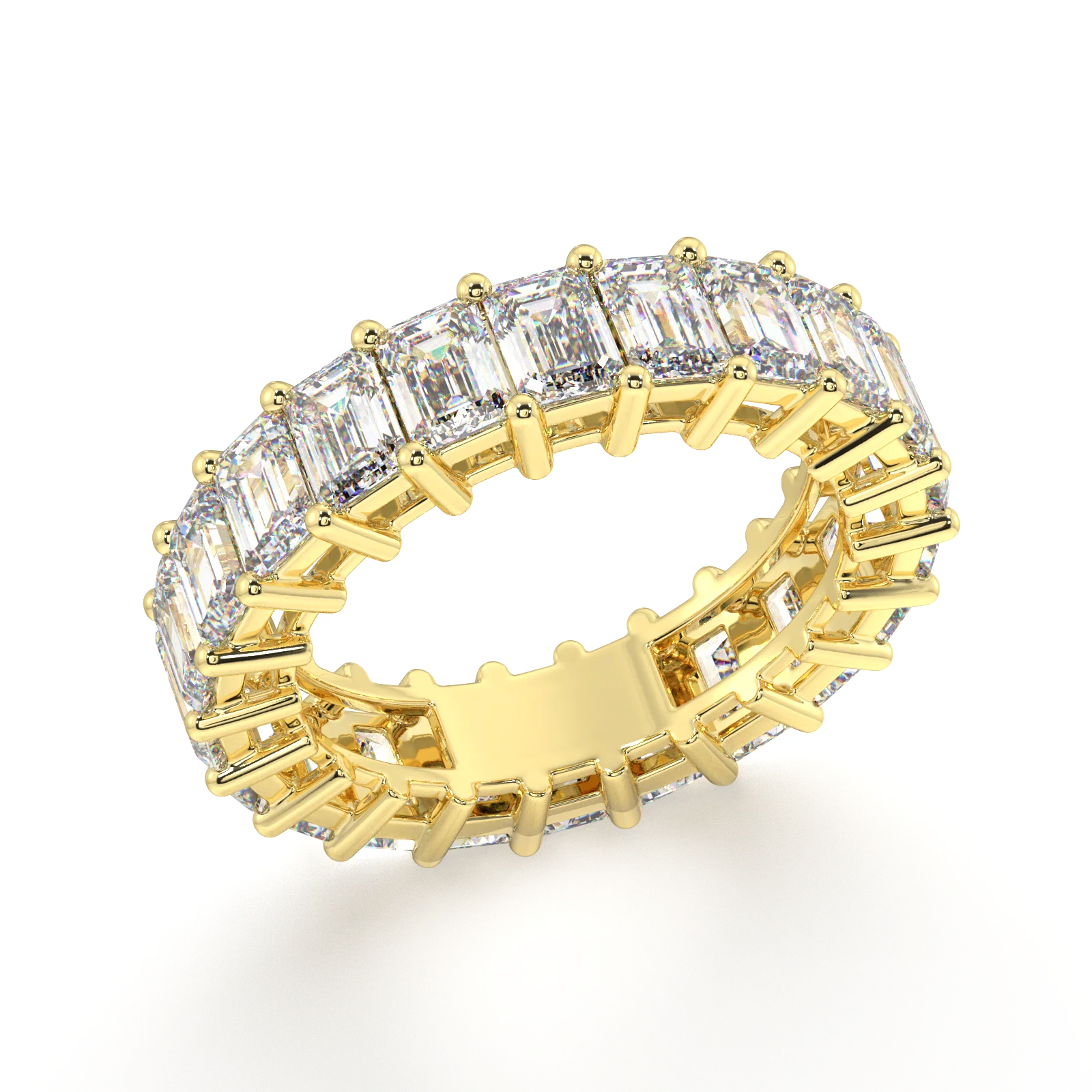 Melrose Emerald Classic Eternity Bands - 6ct - Image 2