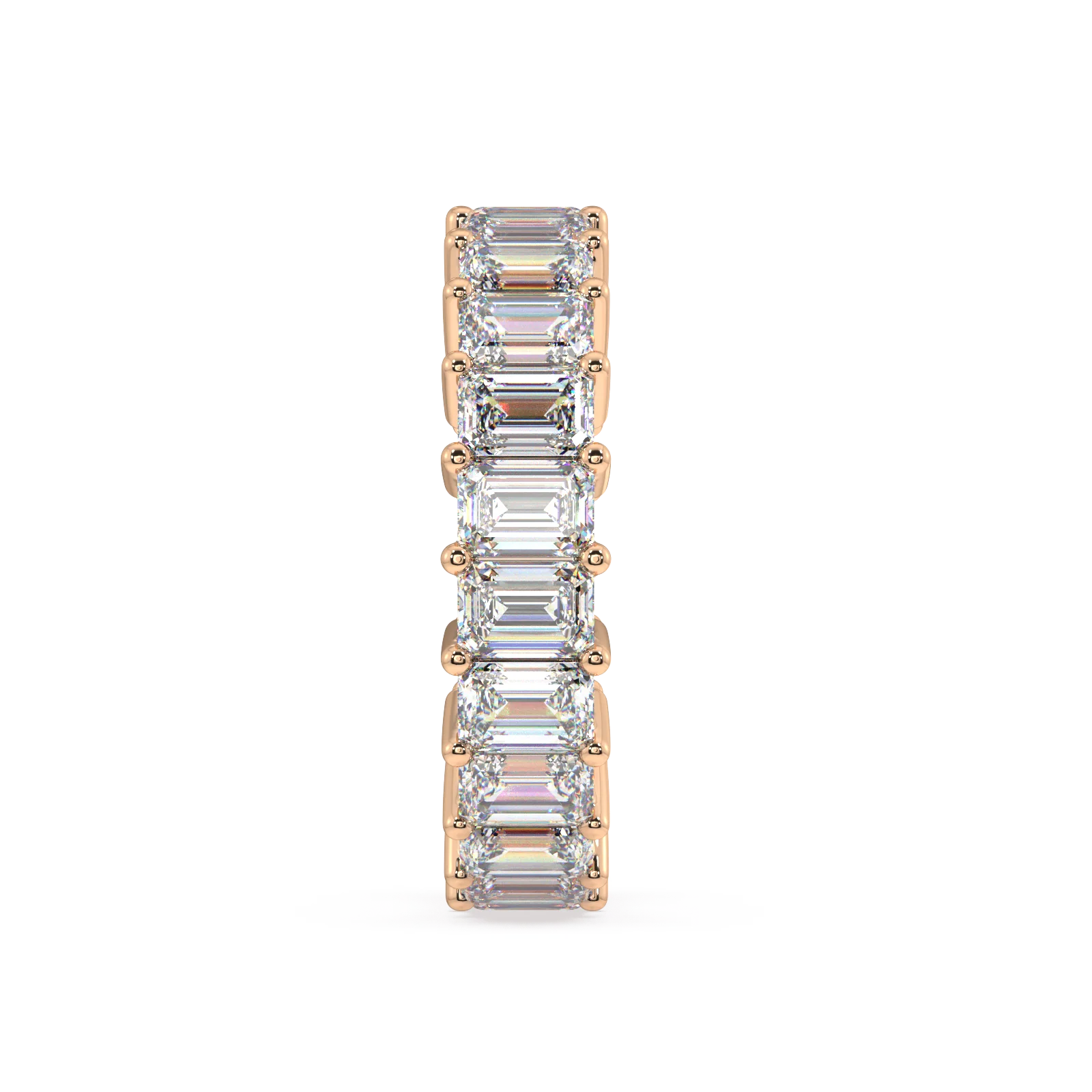 Melrose Emerald Classic Eternity Bands - 6ct - Image 9