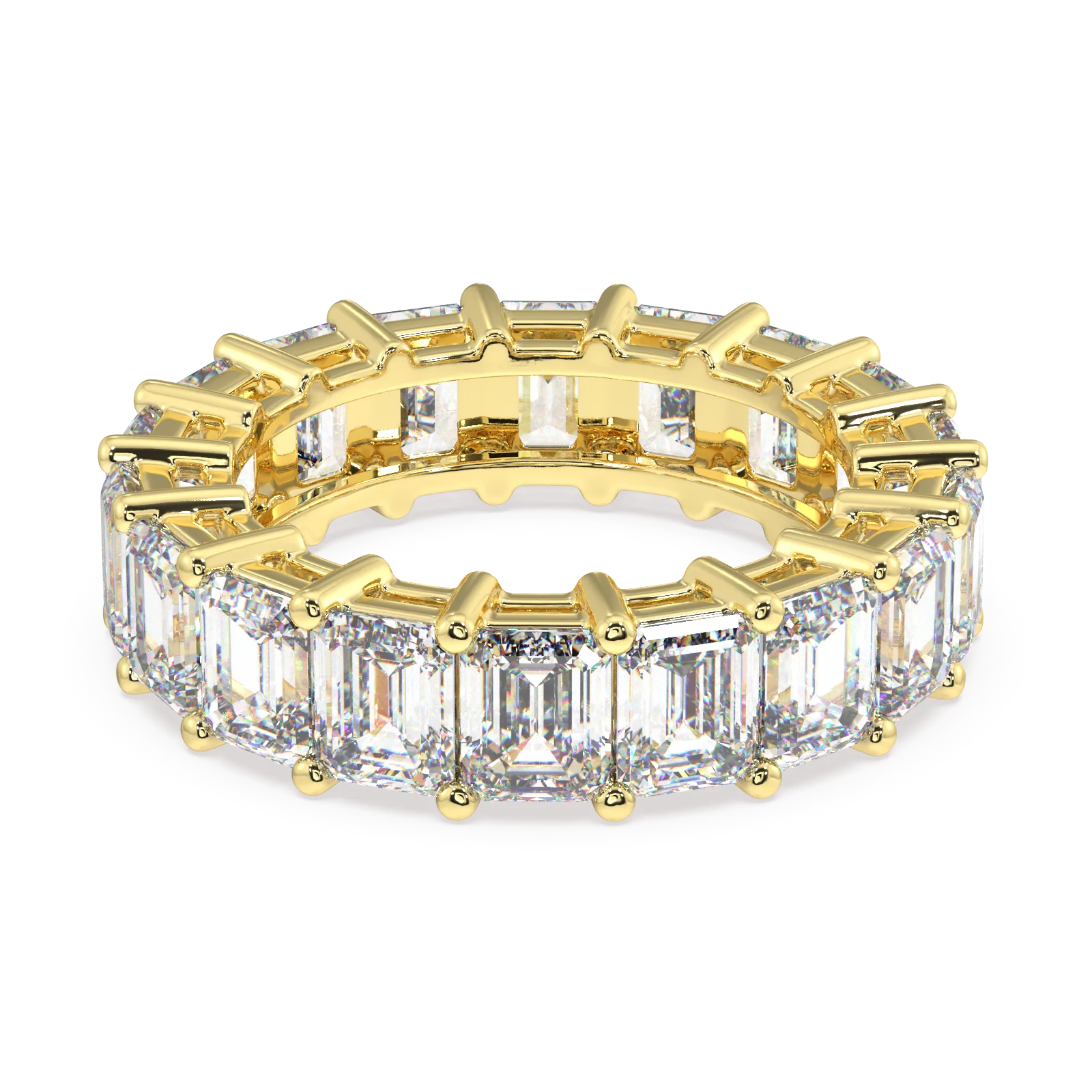 Melrose Emerald Classic Eternity Bands - 9ct