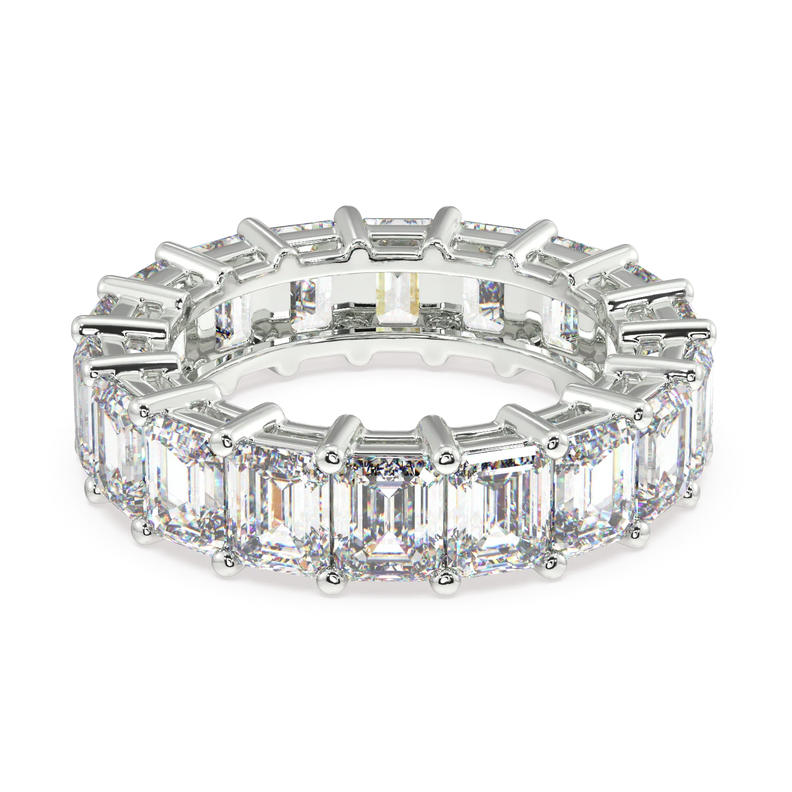 Melrose Emerald Classic Eternity Bands - 9ct - Image 16