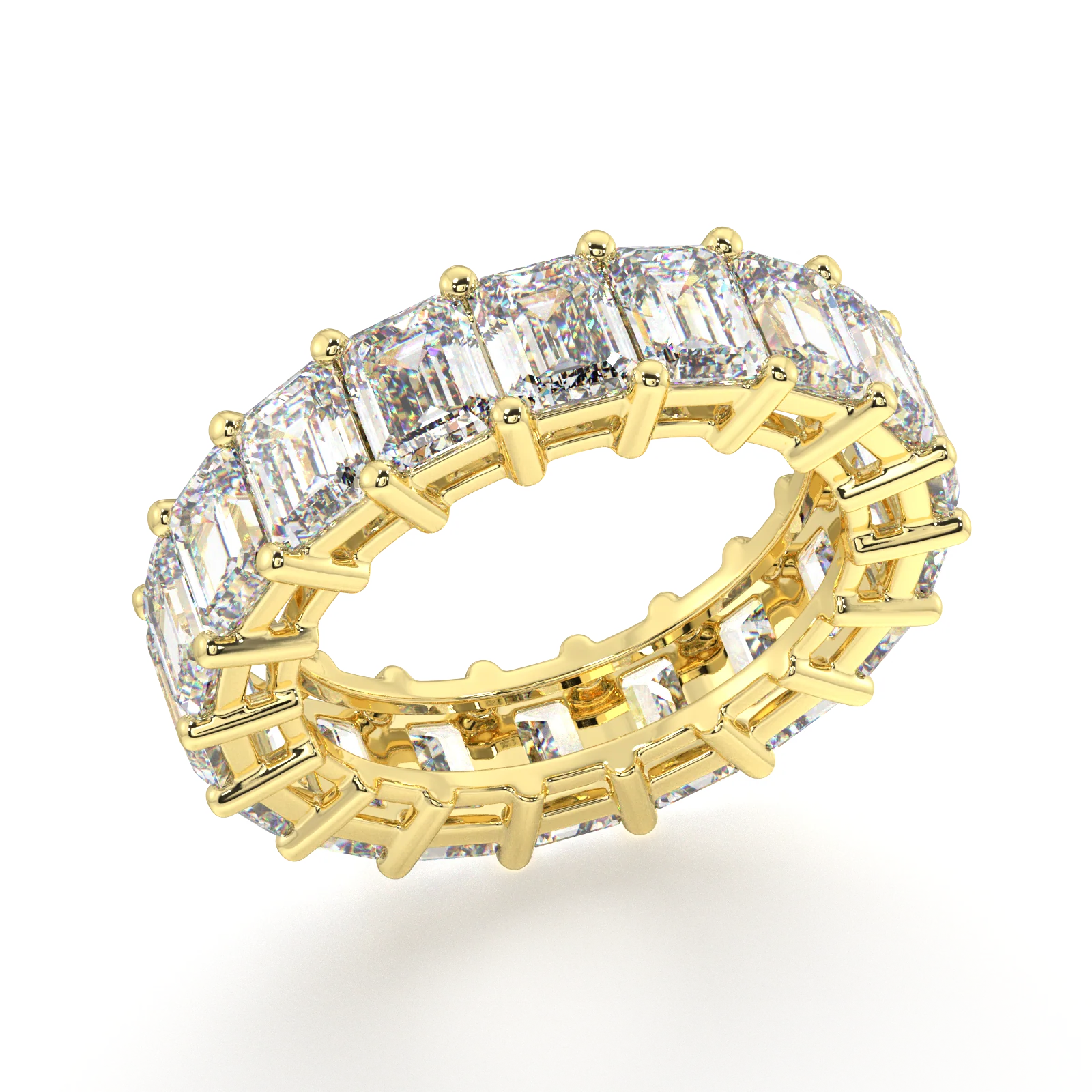Melrose Emerald Classic Eternity Bands - 9ct - Image 2