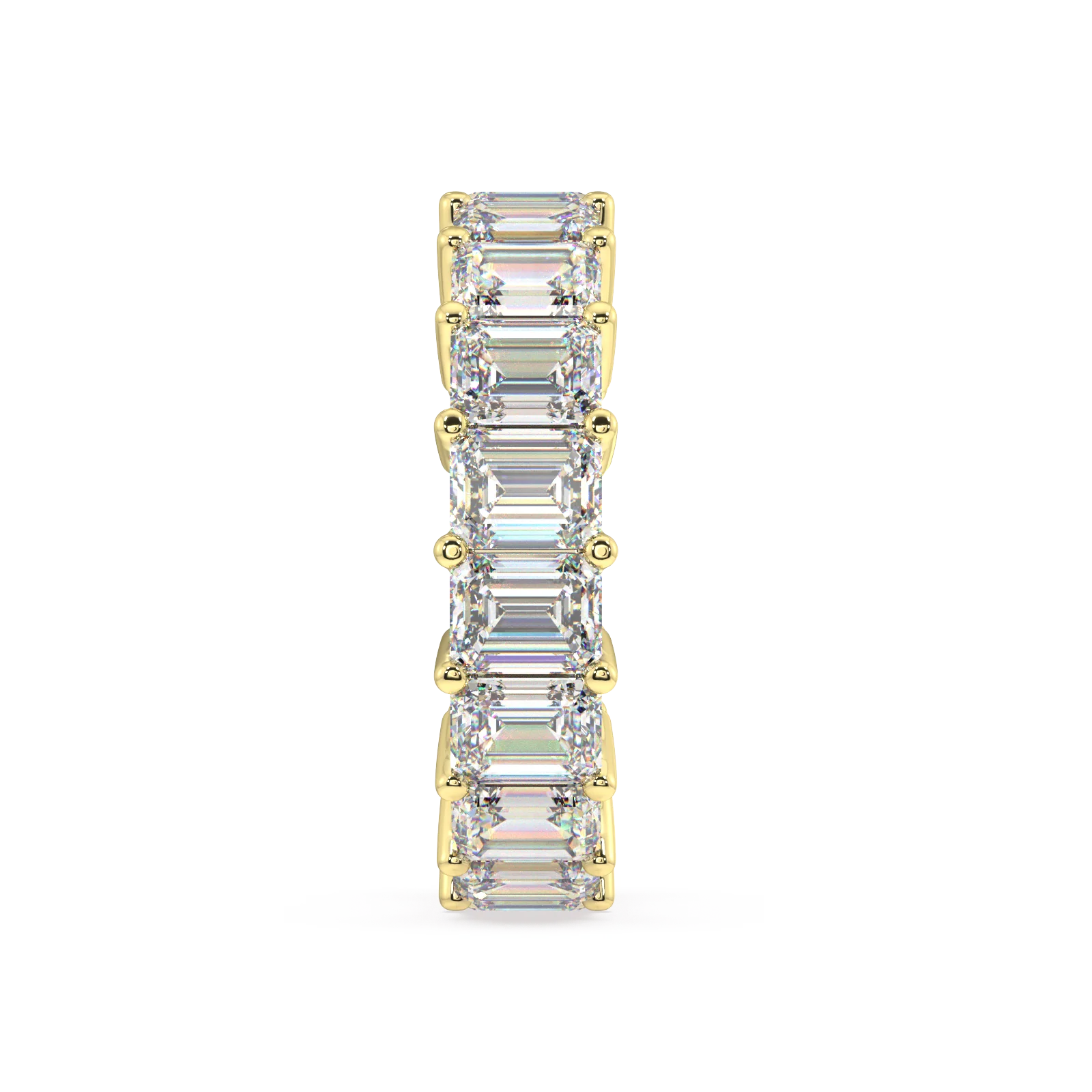 Melrose Emerald Classic Eternity Bands - 9ct - Image 4