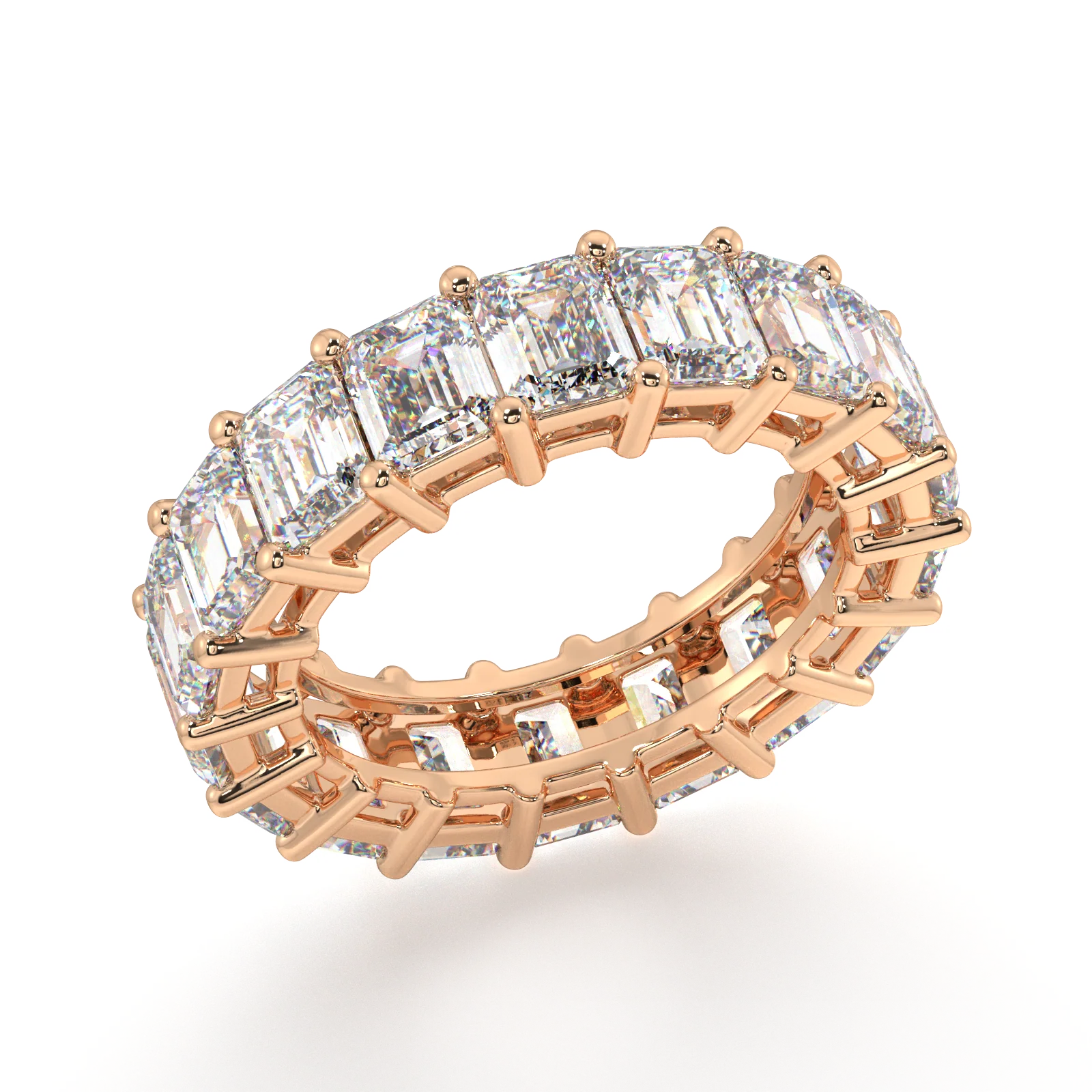 Melrose Emerald Classic Eternity Bands - 9ct - Image 7