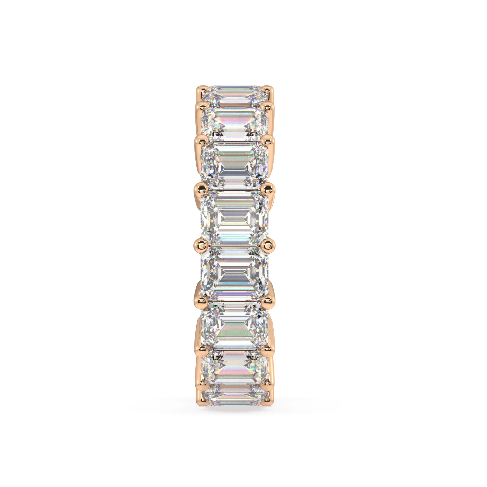 Melrose Emerald Classic Eternity Bands - 9ct - Image 9