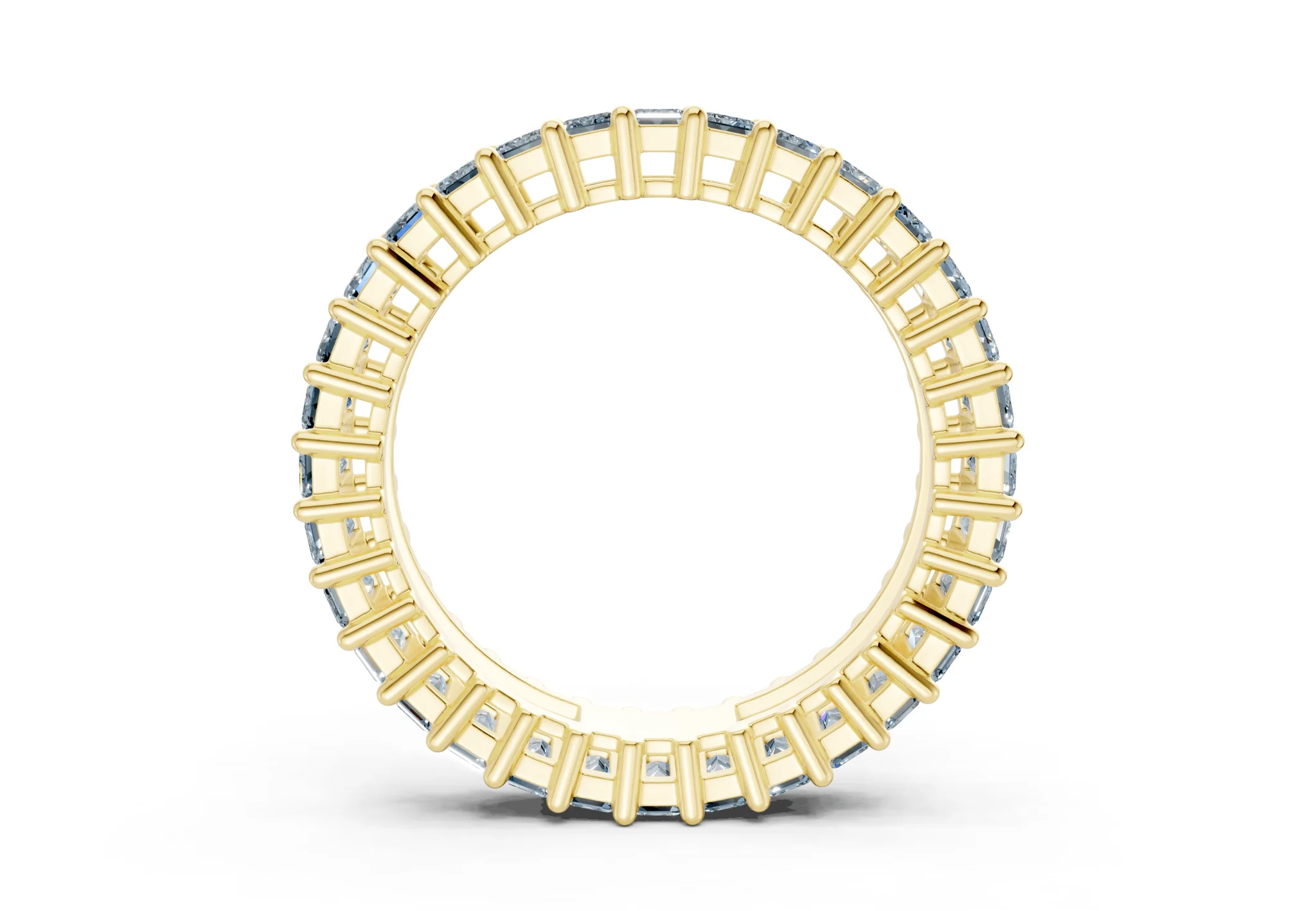 Melrose Emerald Cut Blue Diamond Eternity Band 2½ Carat Total Wt. - Image 2