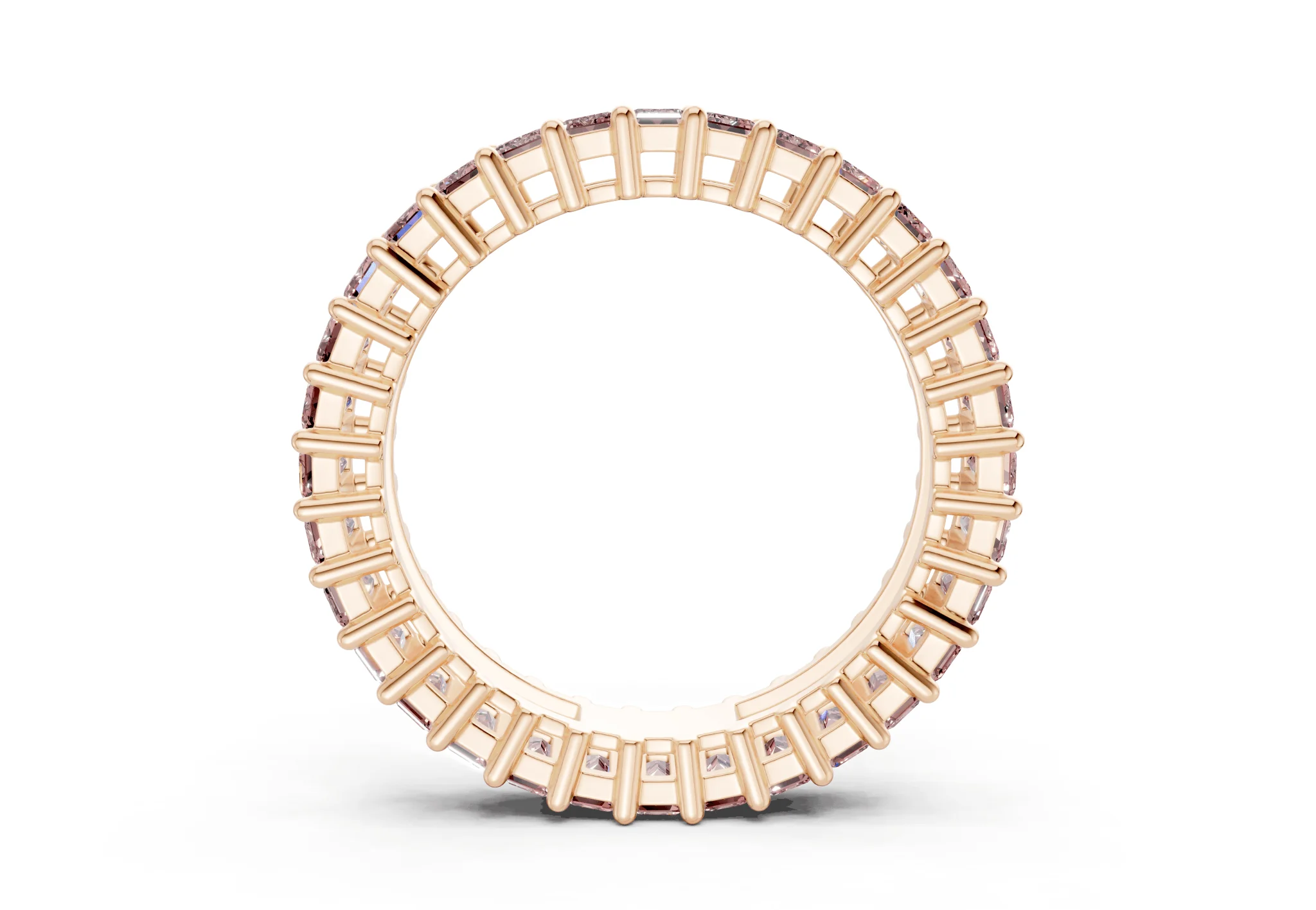 Melrose Emerald Cut Pink Diamond Eternity Band 2½ Carat Total Wt. - Image 6
