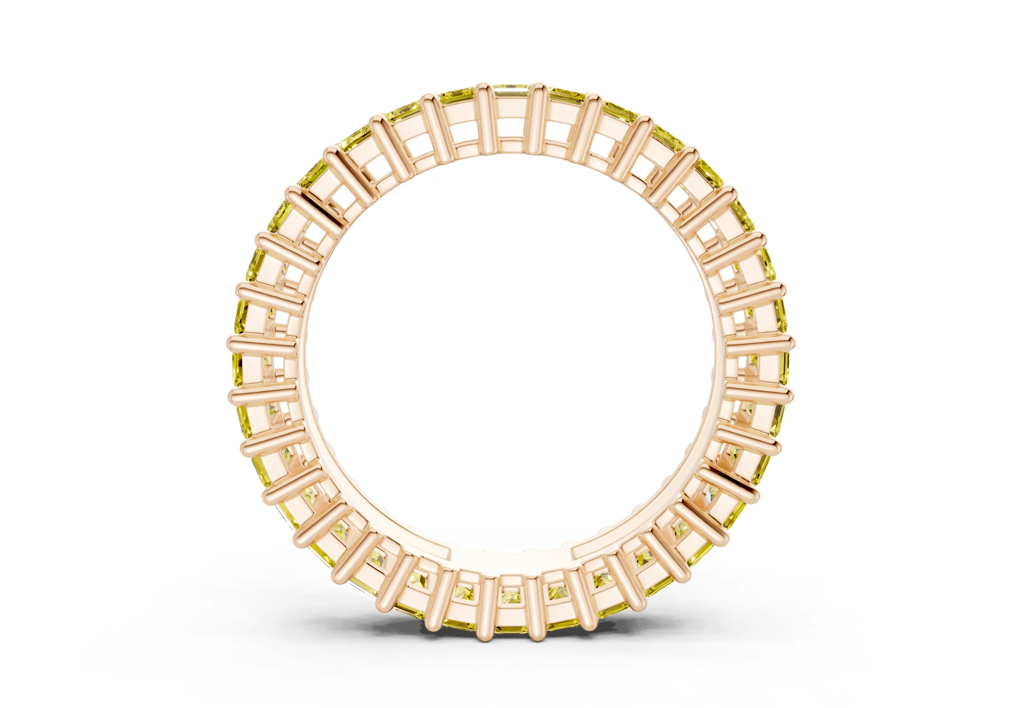 Melrose Emerald Cut Yellow Diamond Eternity Band 2½ Carat Total Wt. - Image 6