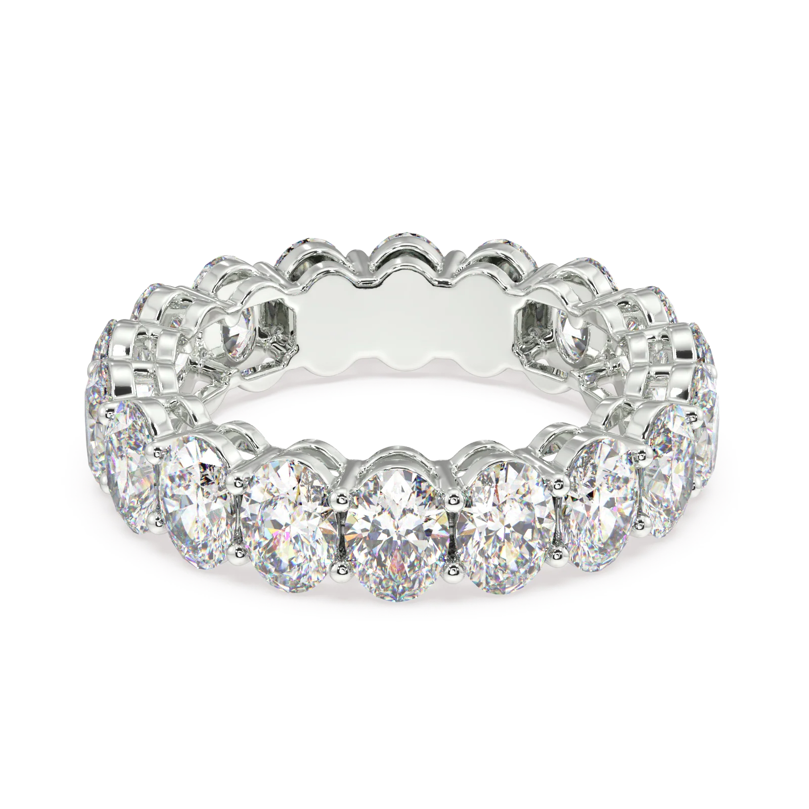 Melrose Oval Classic Eternity Bands - 6ct - Image 16