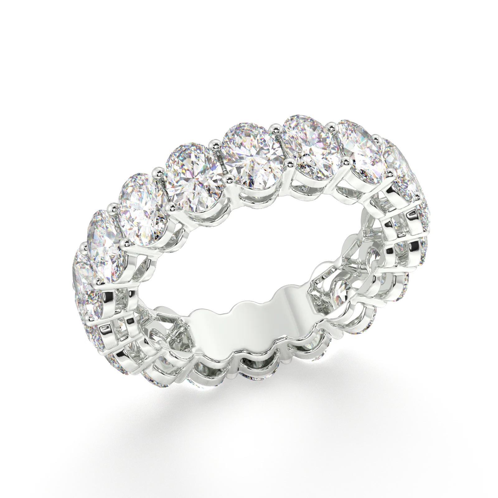 Melrose Oval Classic Eternity Bands - 6ct - Image 17