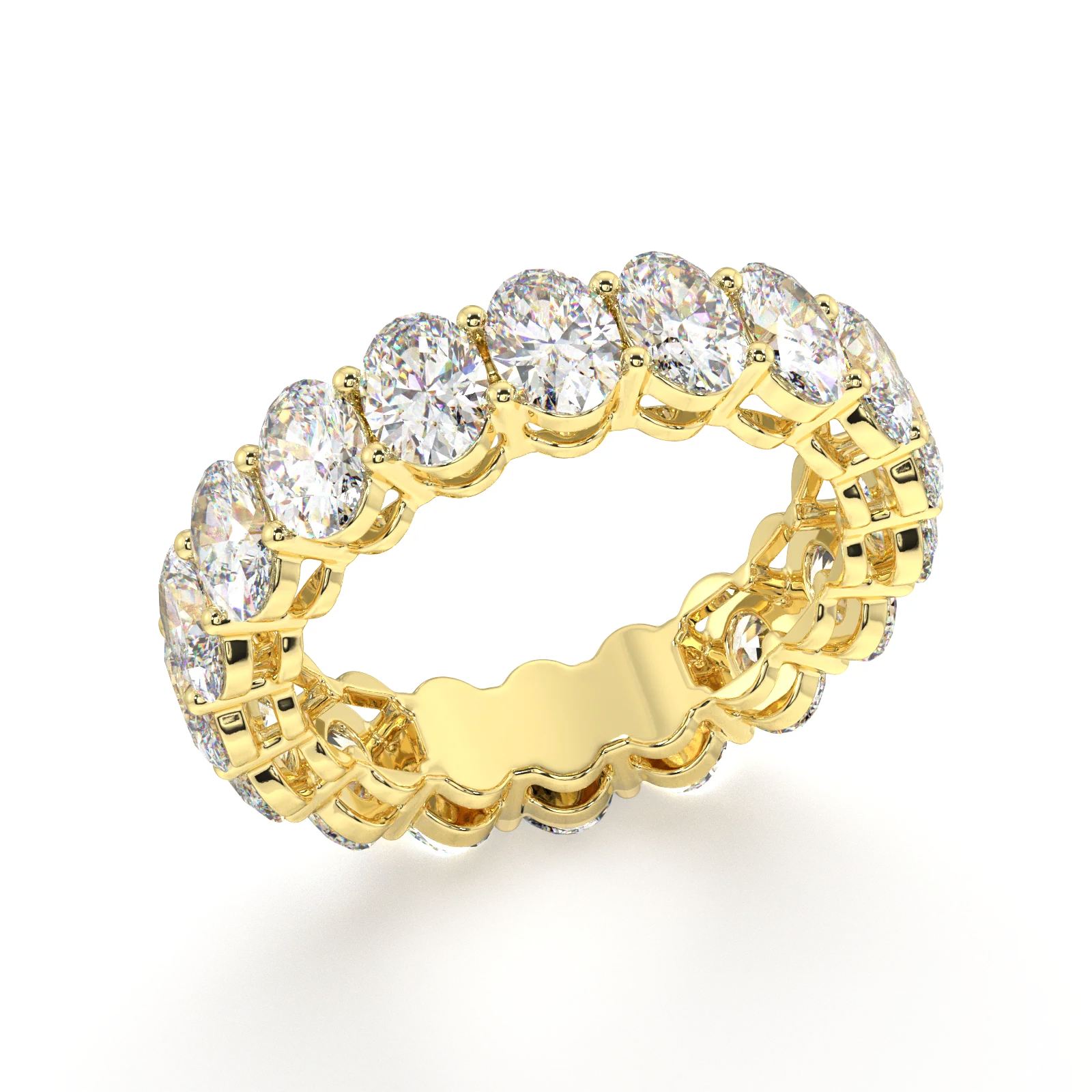 Melrose Oval Classic Eternity Bands - 6ct - Image 2