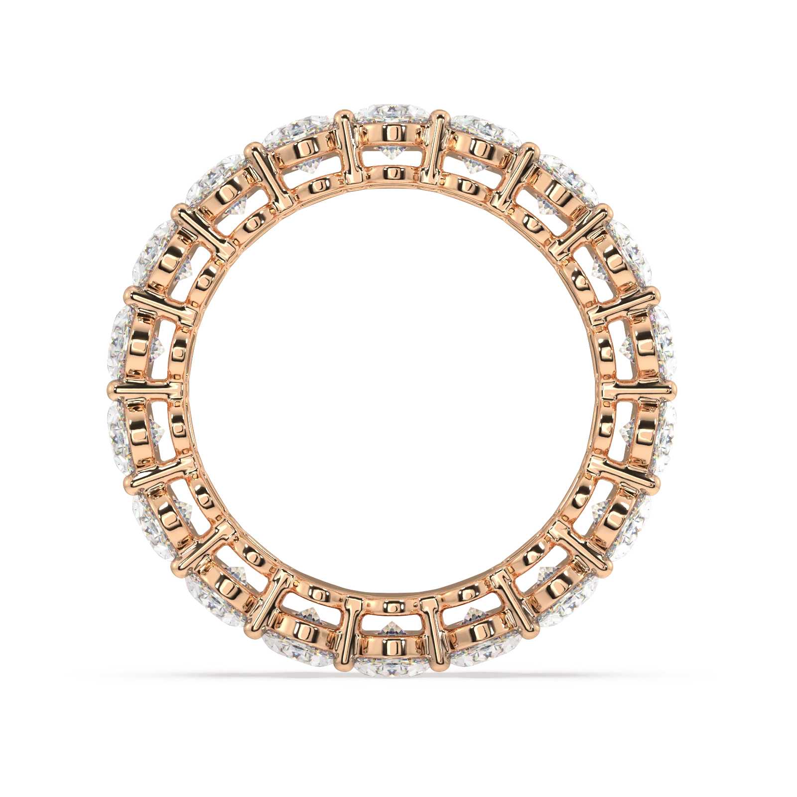 Melrose Oval Classic Eternity Bands - 6ct - Image 8