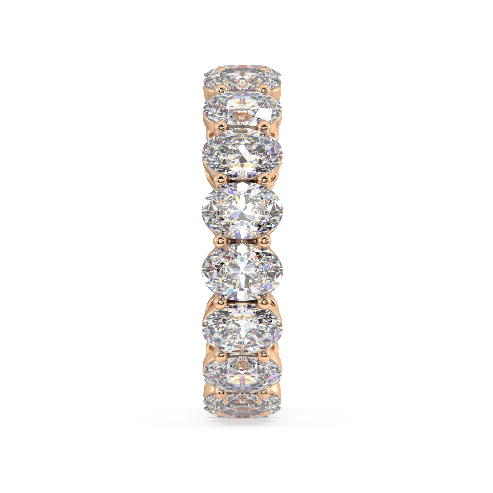 Melrose Oval Classic Eternity Bands - 6ct - Image 9