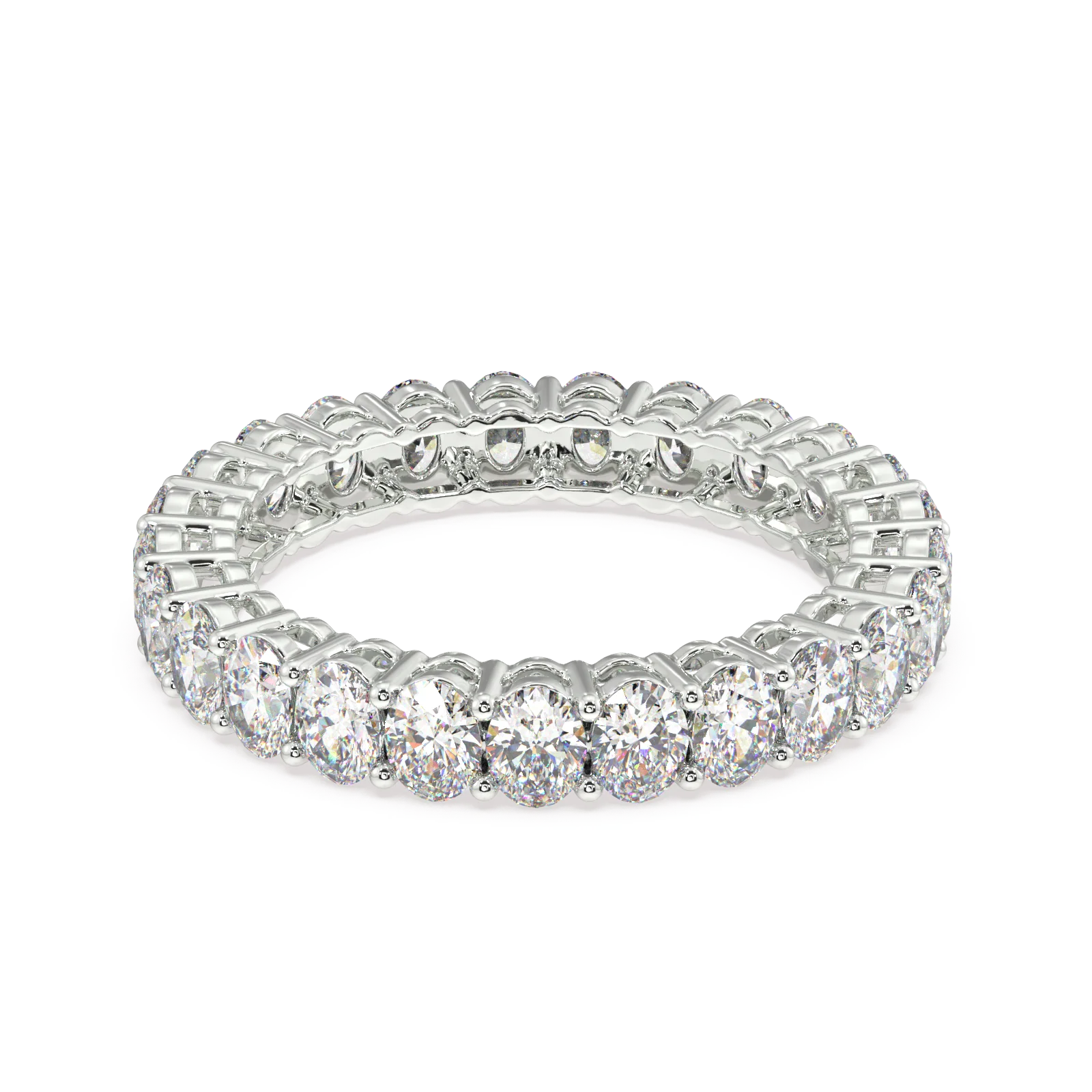 Melrose Oval Classic Eternity Bands - 3ct - Image 16