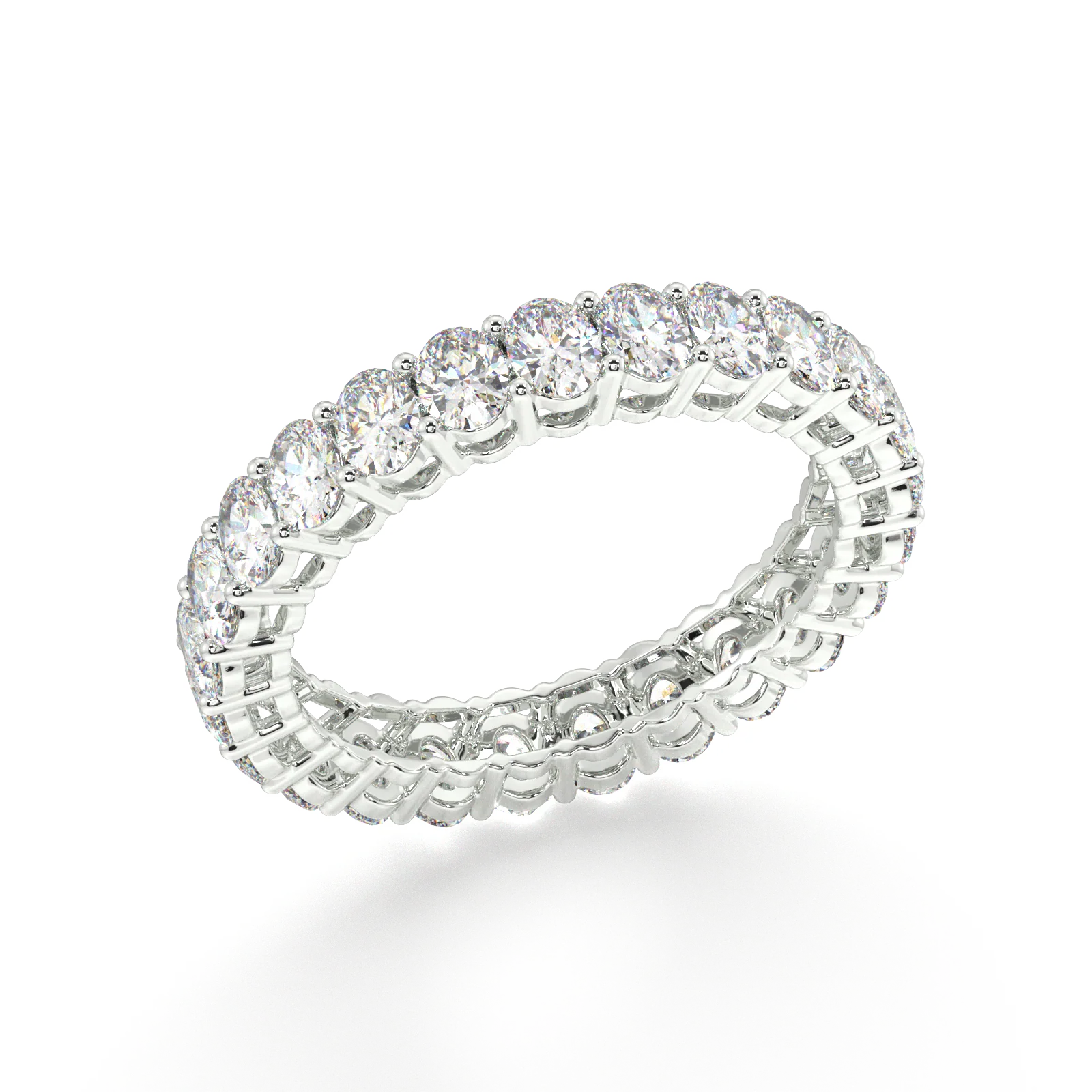 Melrose Oval Classic Eternity Bands - 3ct - Image 17