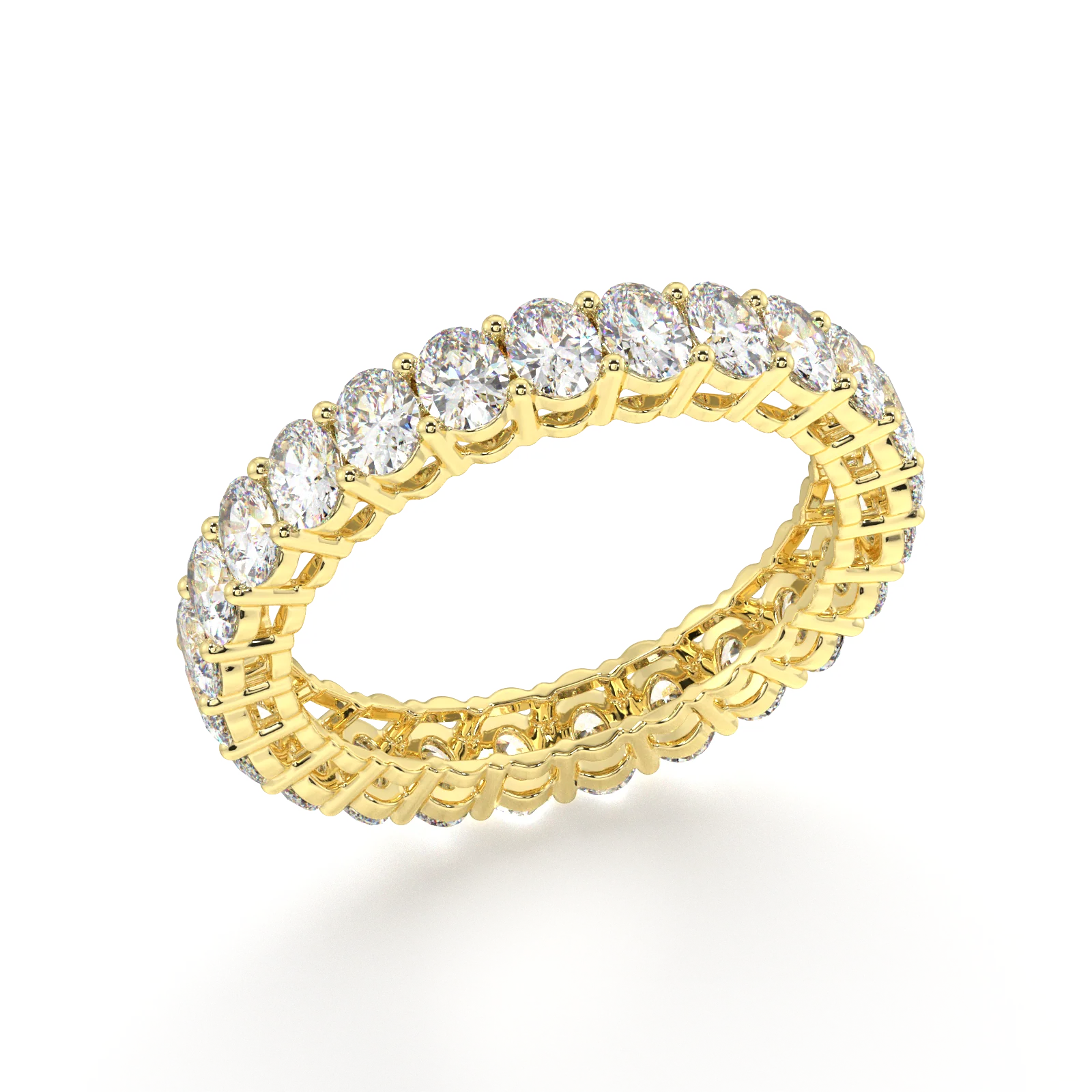 Melrose Oval Classic Eternity Bands - 3ct - Image 2