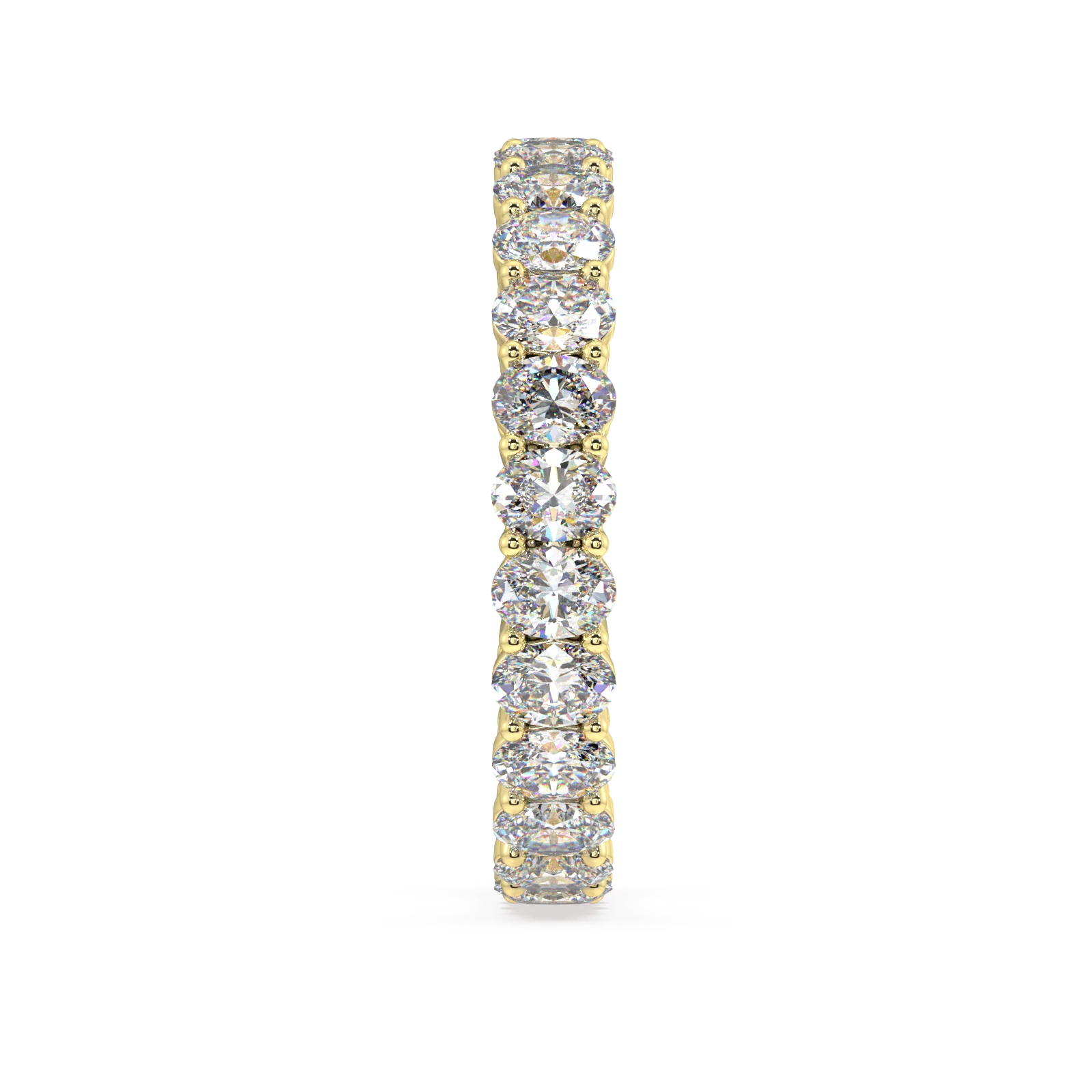 Melrose Oval Classic Eternity Bands - 3ct - Image 4