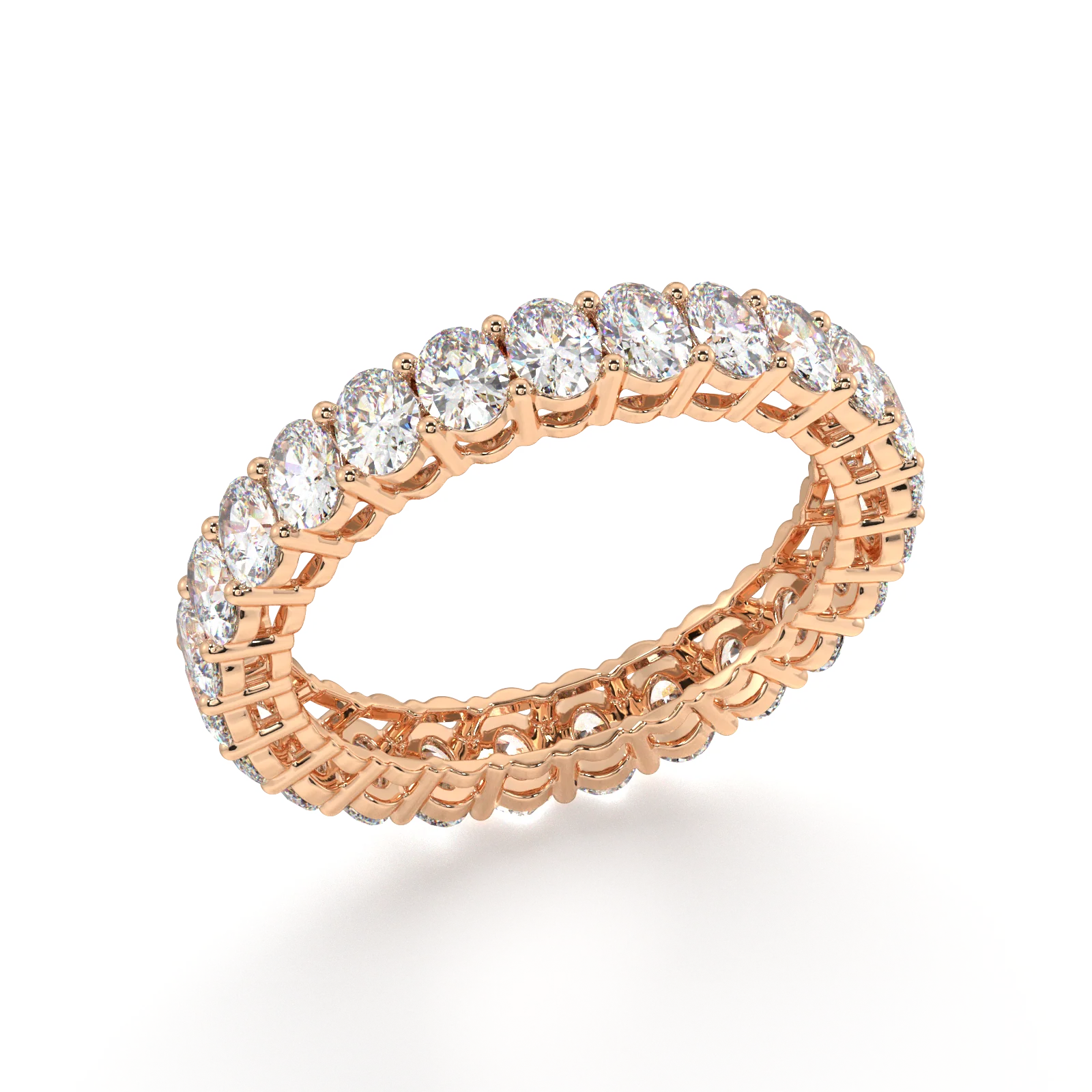 Melrose Oval Classic Eternity Bands - 3ct - Image 7