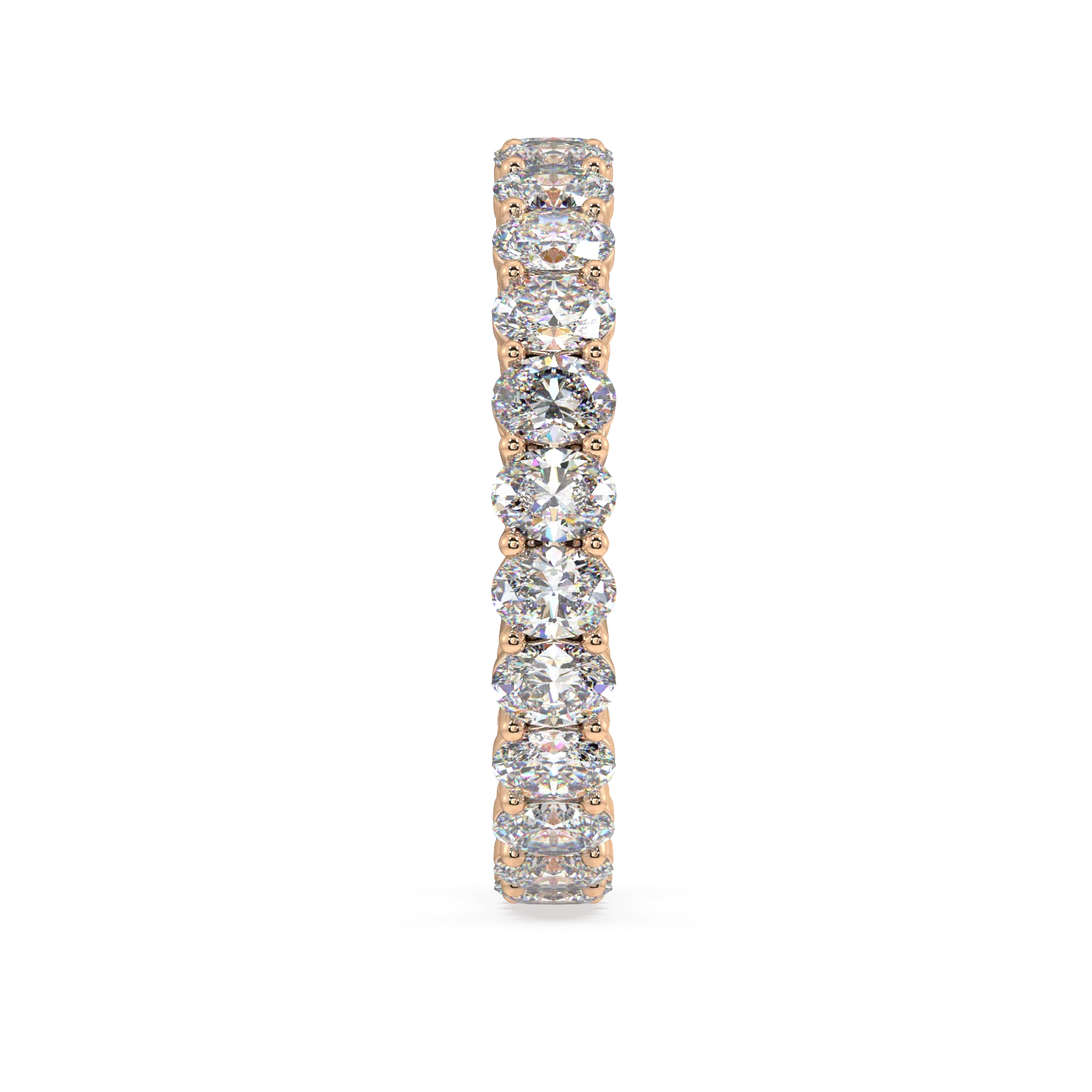 Melrose Oval Classic Eternity Bands - 3ct - Image 9