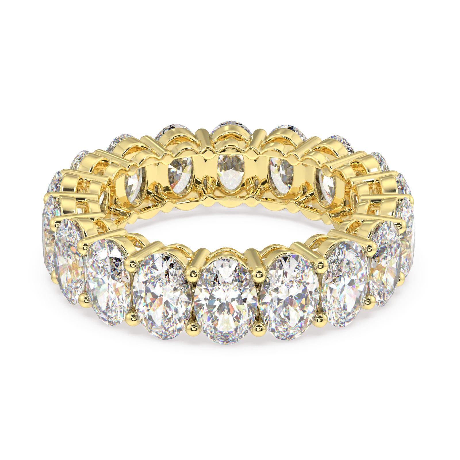 Melrose Oval Classic Eternity Bands - 7ct