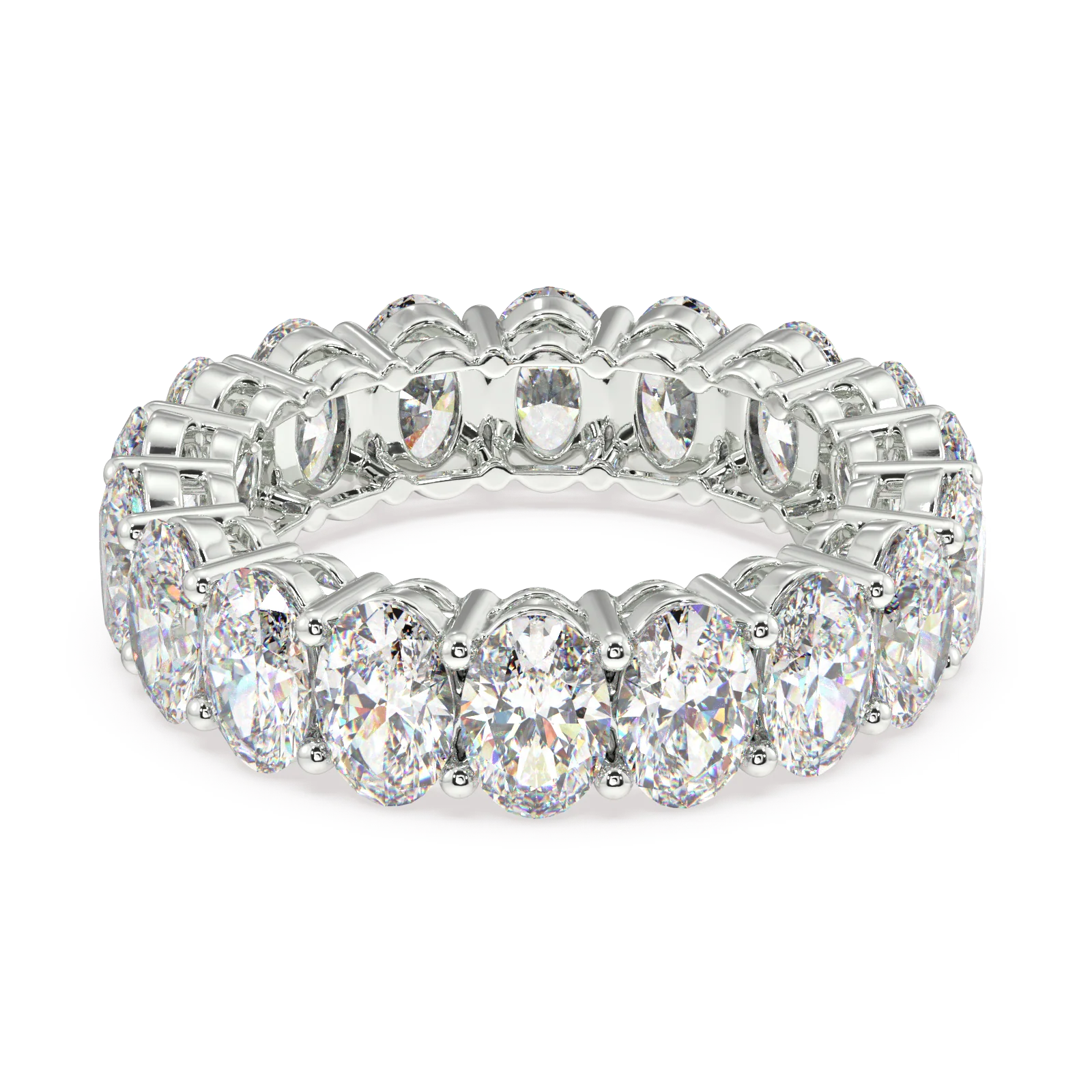 Melrose Oval Classic Eternity Bands - 7ct - Image 11