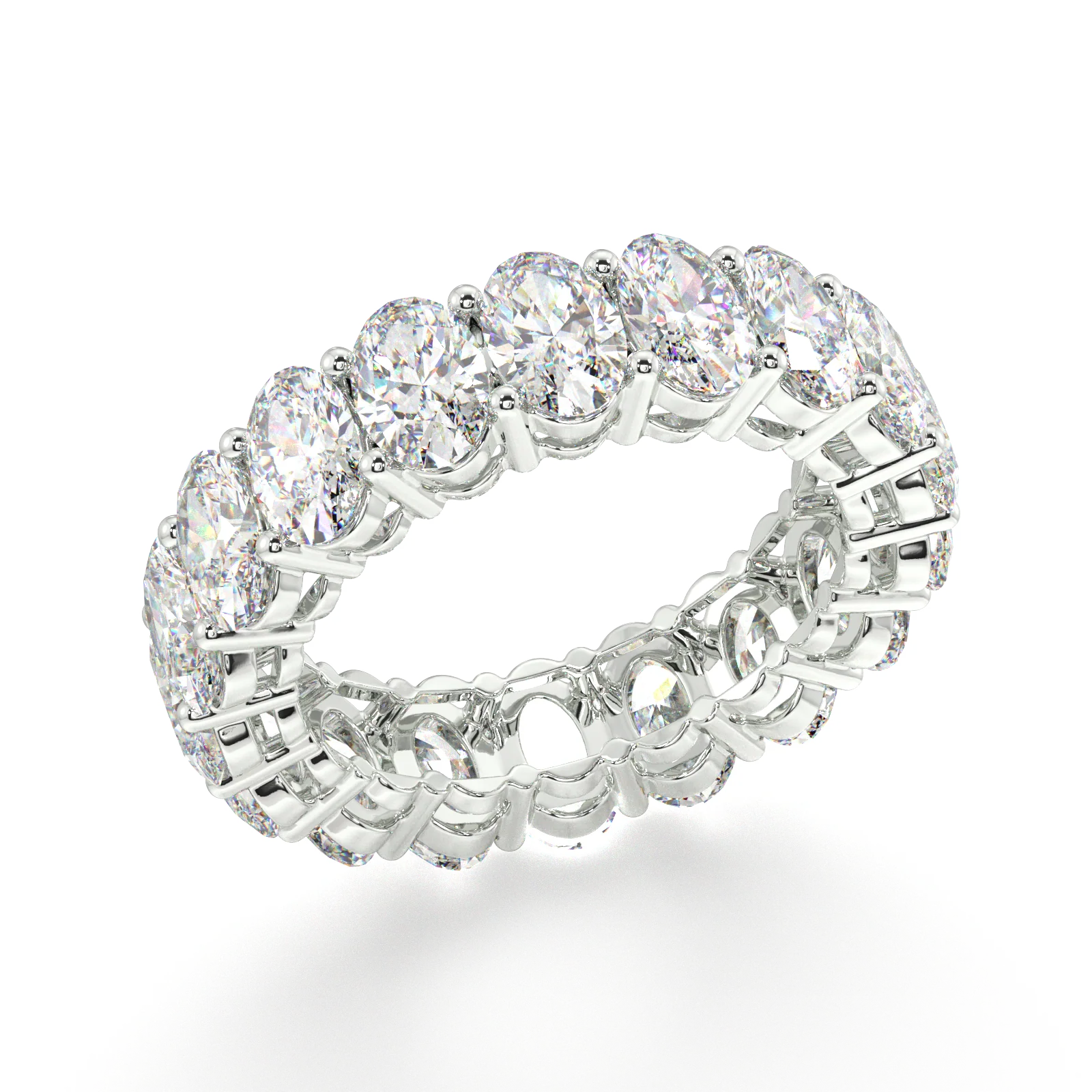 Melrose Oval Classic Eternity Bands - 7ct - Image 17