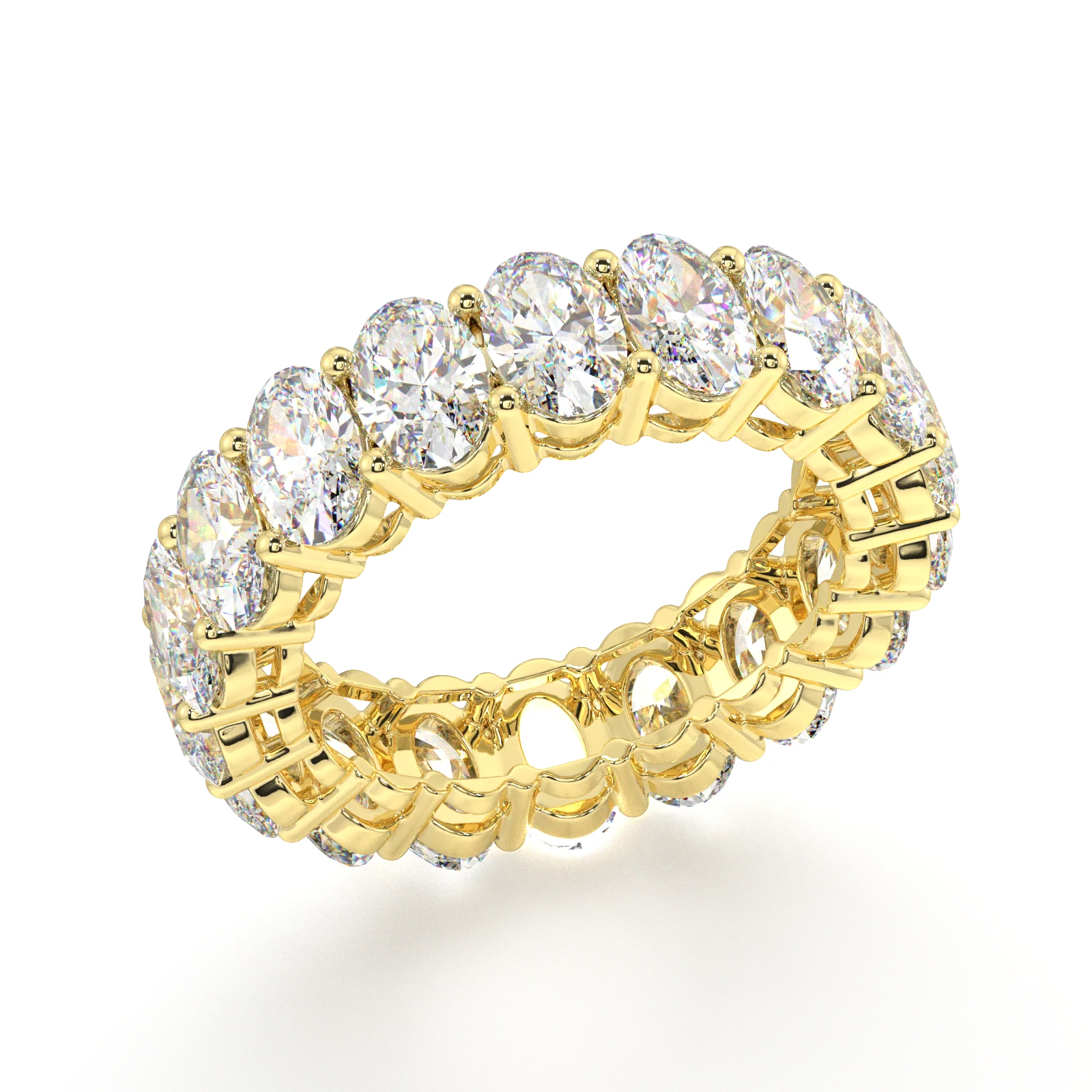 Melrose Oval Classic Eternity Bands - 7ct - Image 2