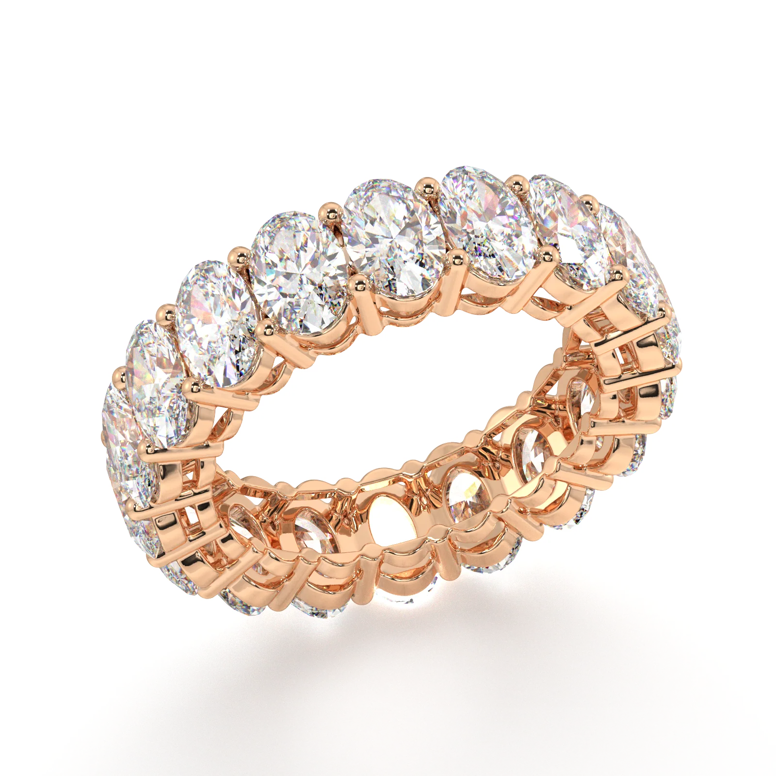 Melrose Oval Classic Eternity Bands - 7ct - Image 7