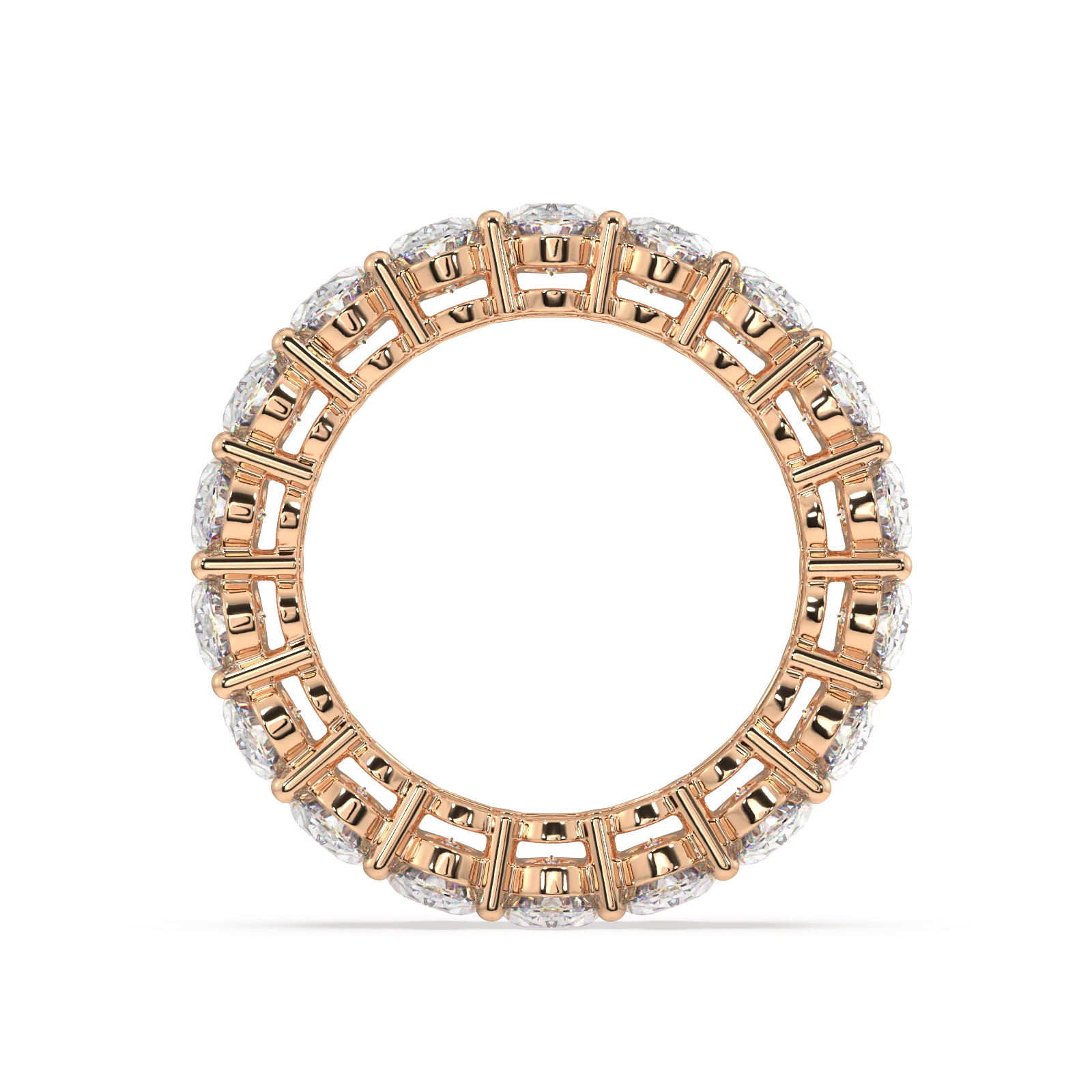 Melrose Oval Classic Eternity Bands - 7ct - Image 8