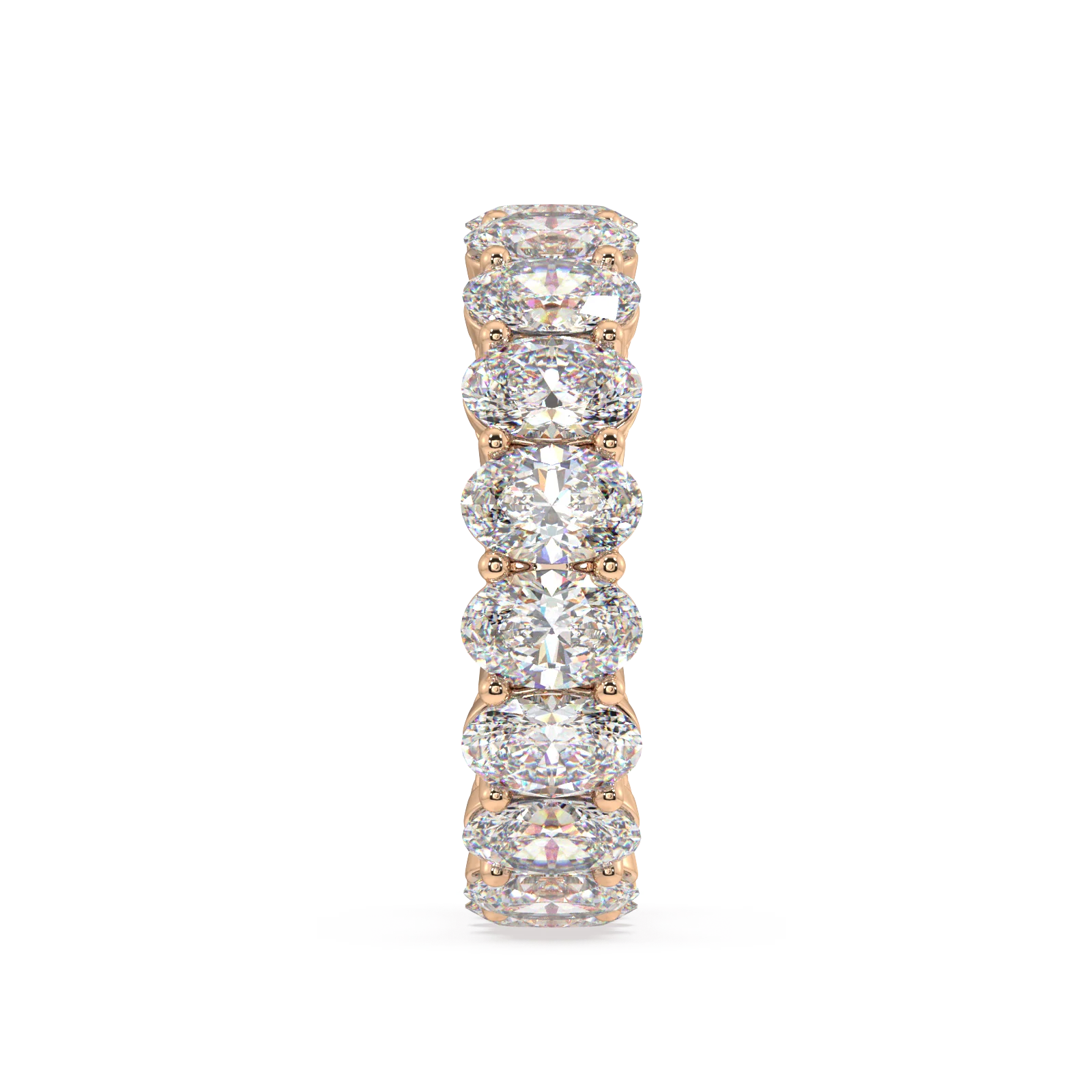Melrose Oval Classic Eternity Bands - 7ct - Image 9