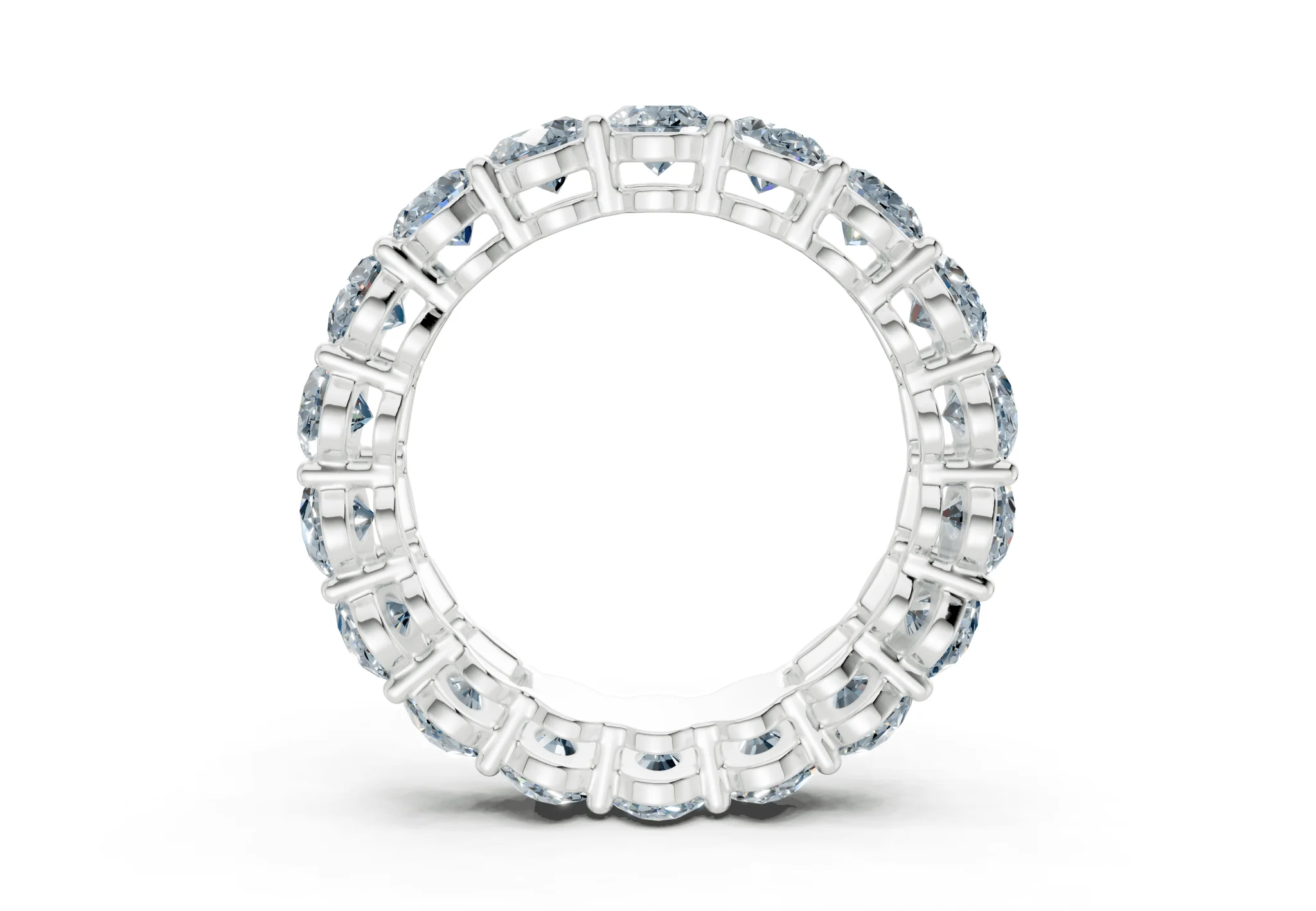 Melrose Oval Cut Blue Diamond Eternity Band 5½ Carat Total Wt. - Image 10
