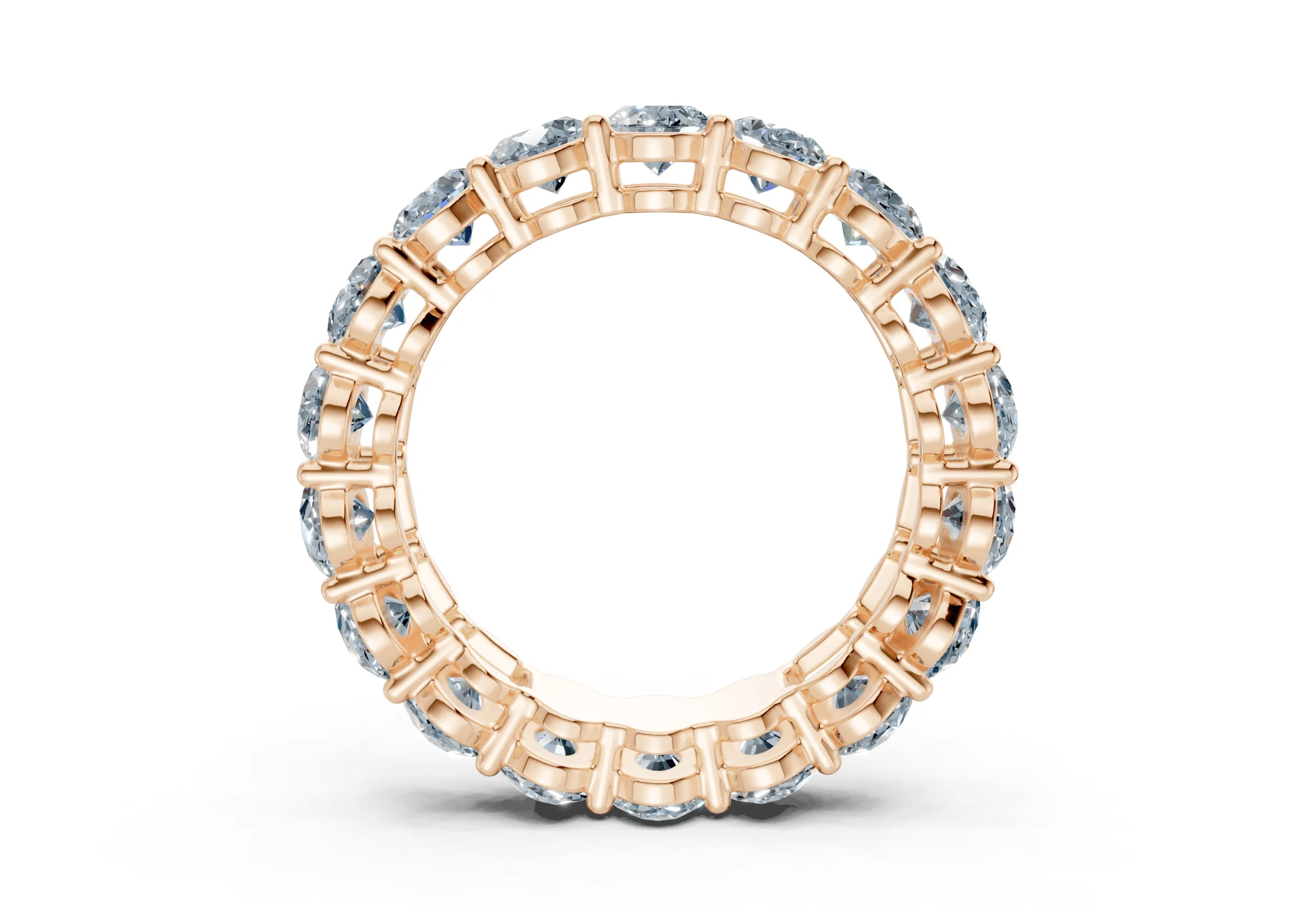 Melrose Oval Cut Blue Diamond Eternity Band 5½ Carat Total Wt. - Image 6